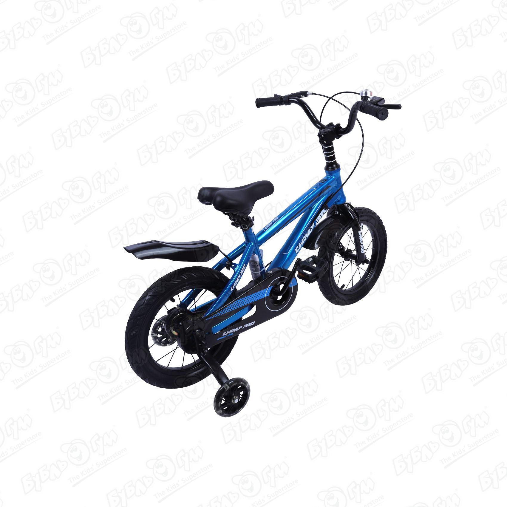 Велосипед Champ Pro детский B14 черно-синий - фото 4