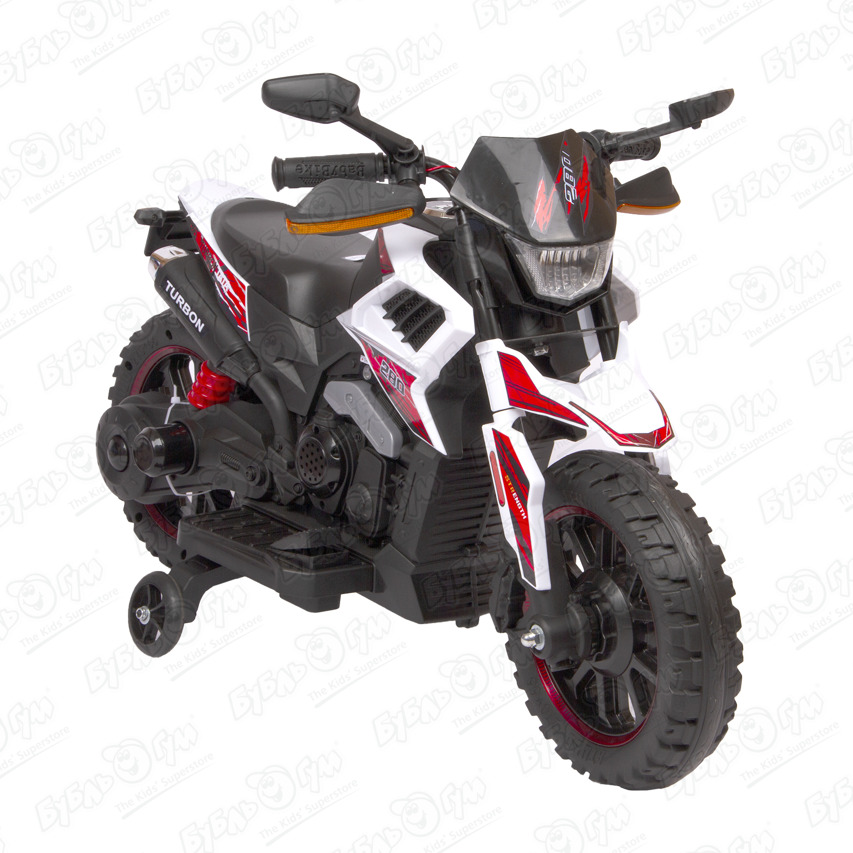 Мотоцикл гоночный TURBON 280 аккумуляторный мотоцикл аккумуляторный трайк 6v4