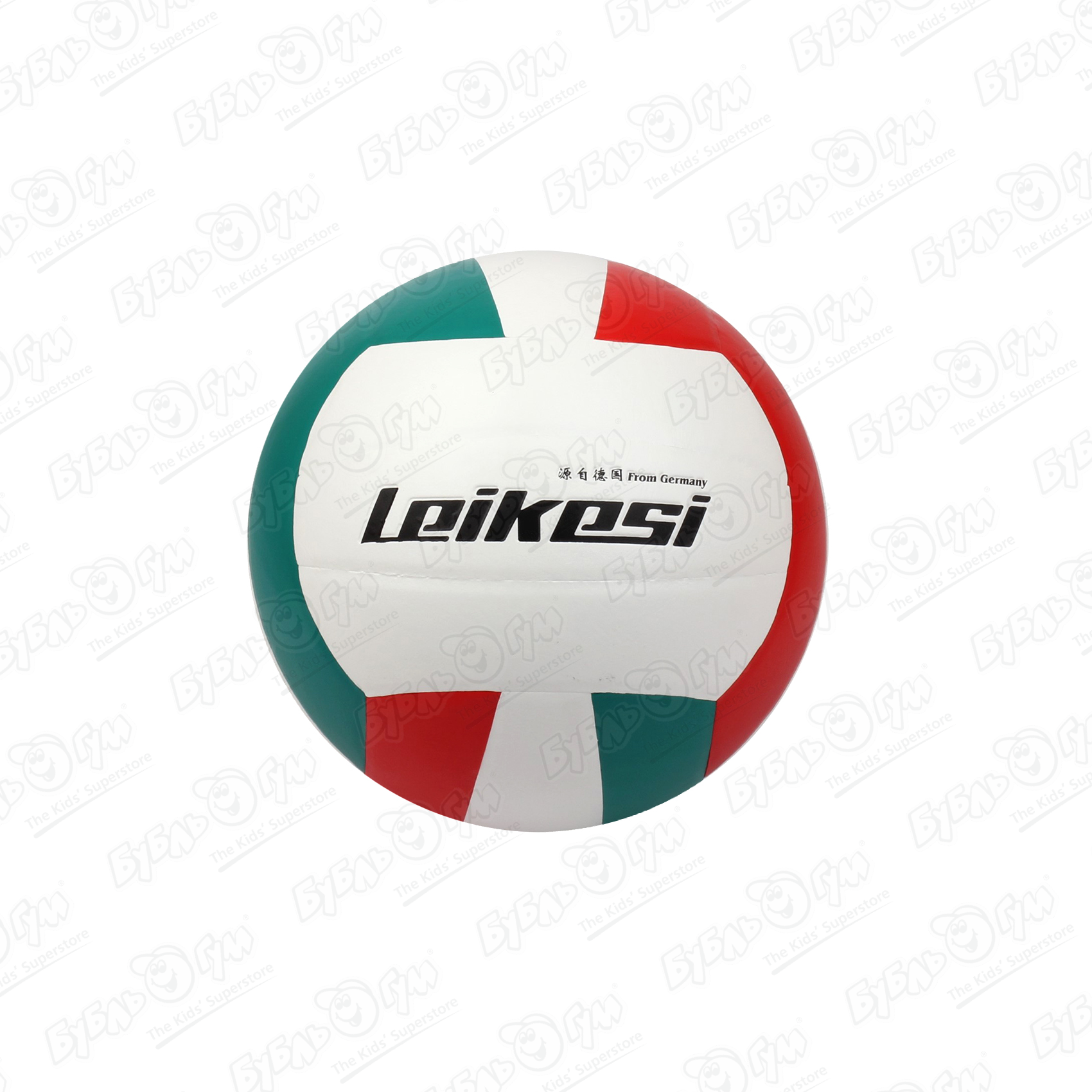 Мяч волейбольный Leikesi белый с красно-синими вставками, размер 5