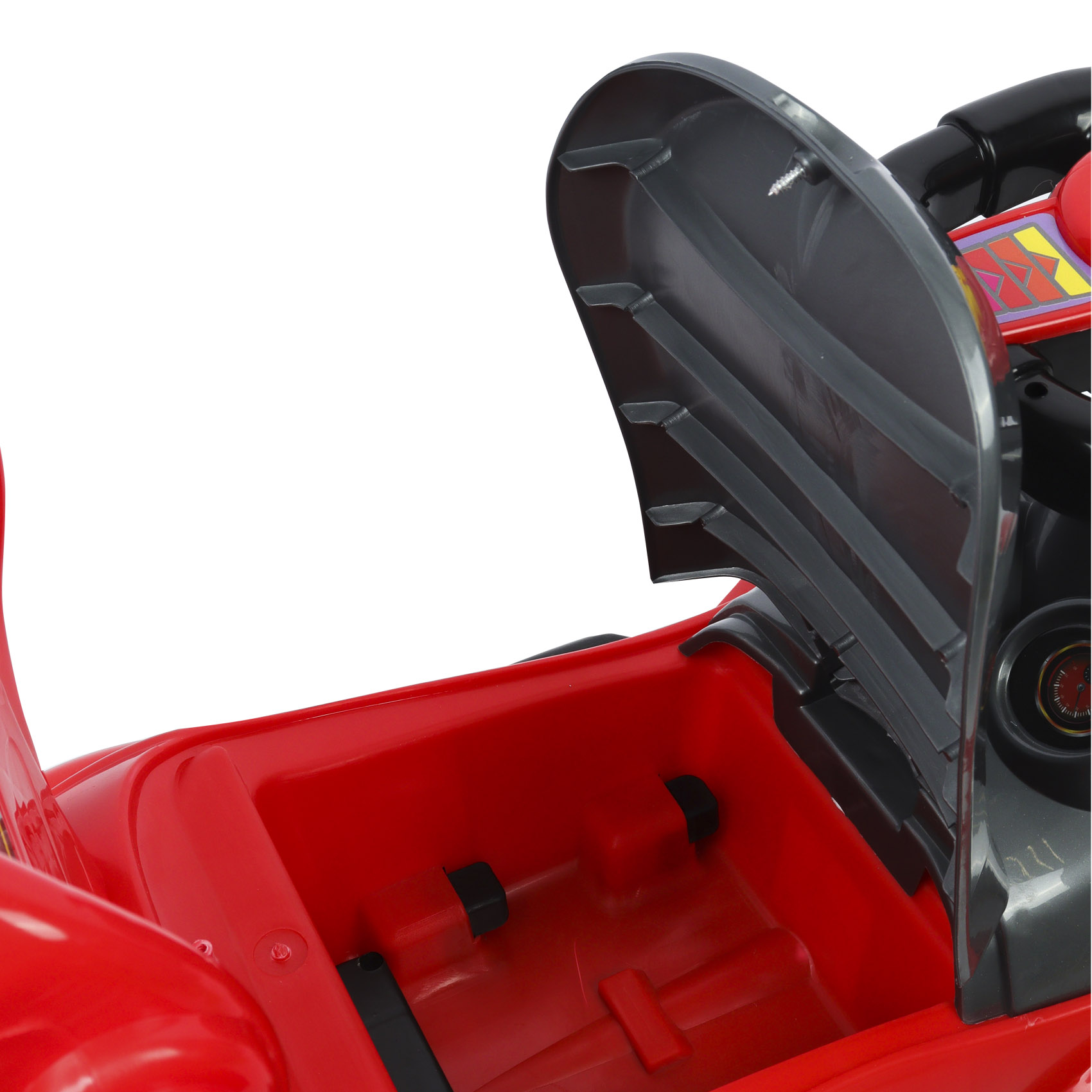 Машина каталка с ручкой красная, фото 12