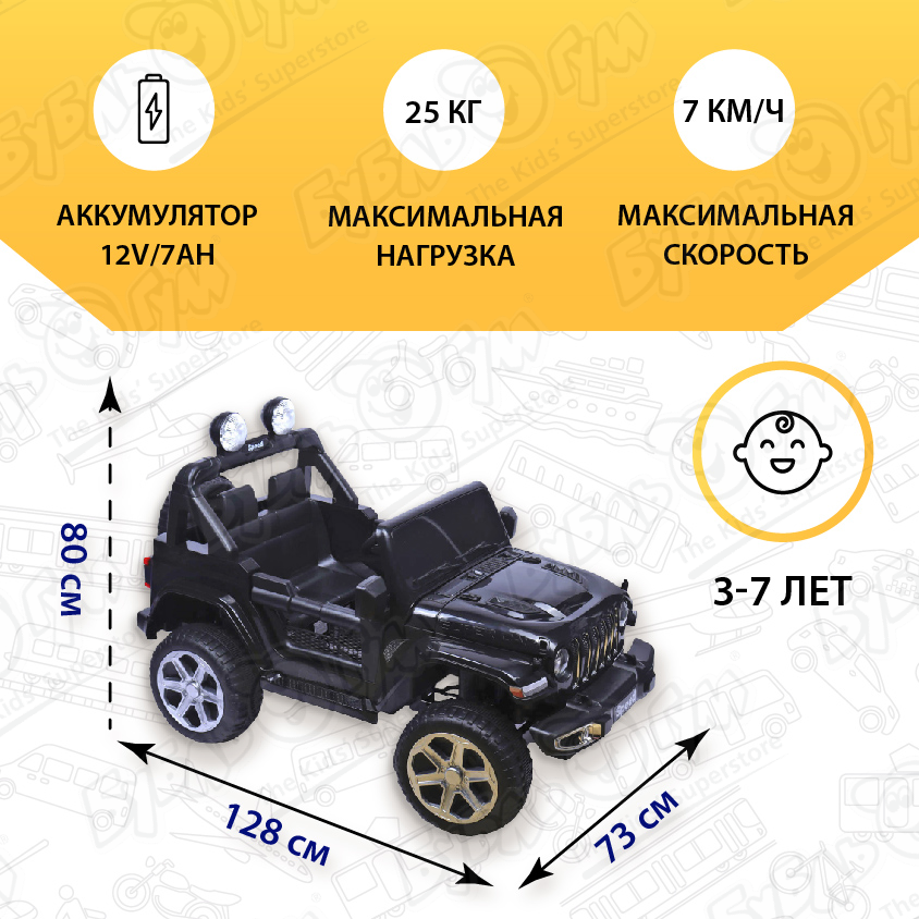 Автомобиль аккумуляторный Jeep Вид№2