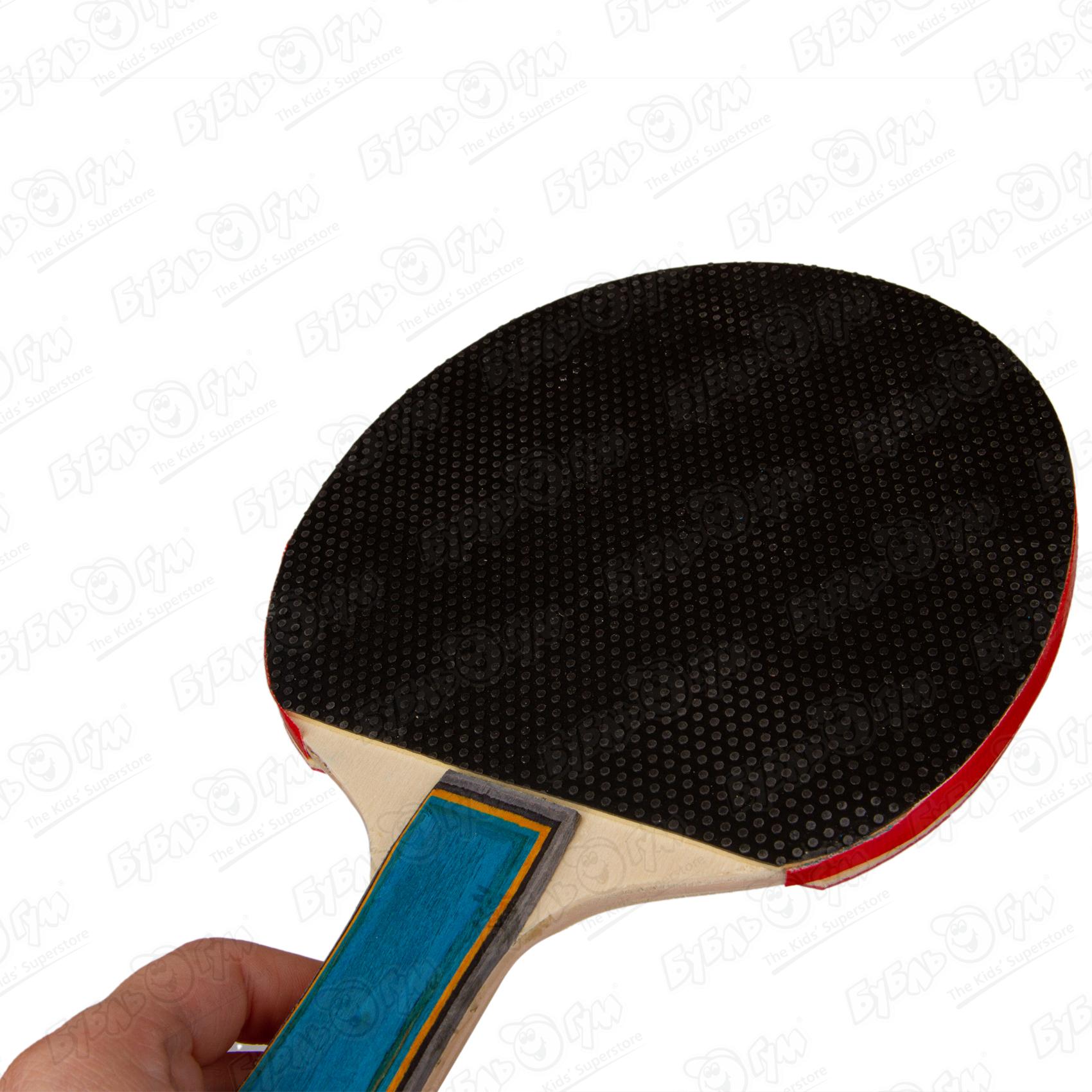 Набор настольный теннис черно-красный - фото 8