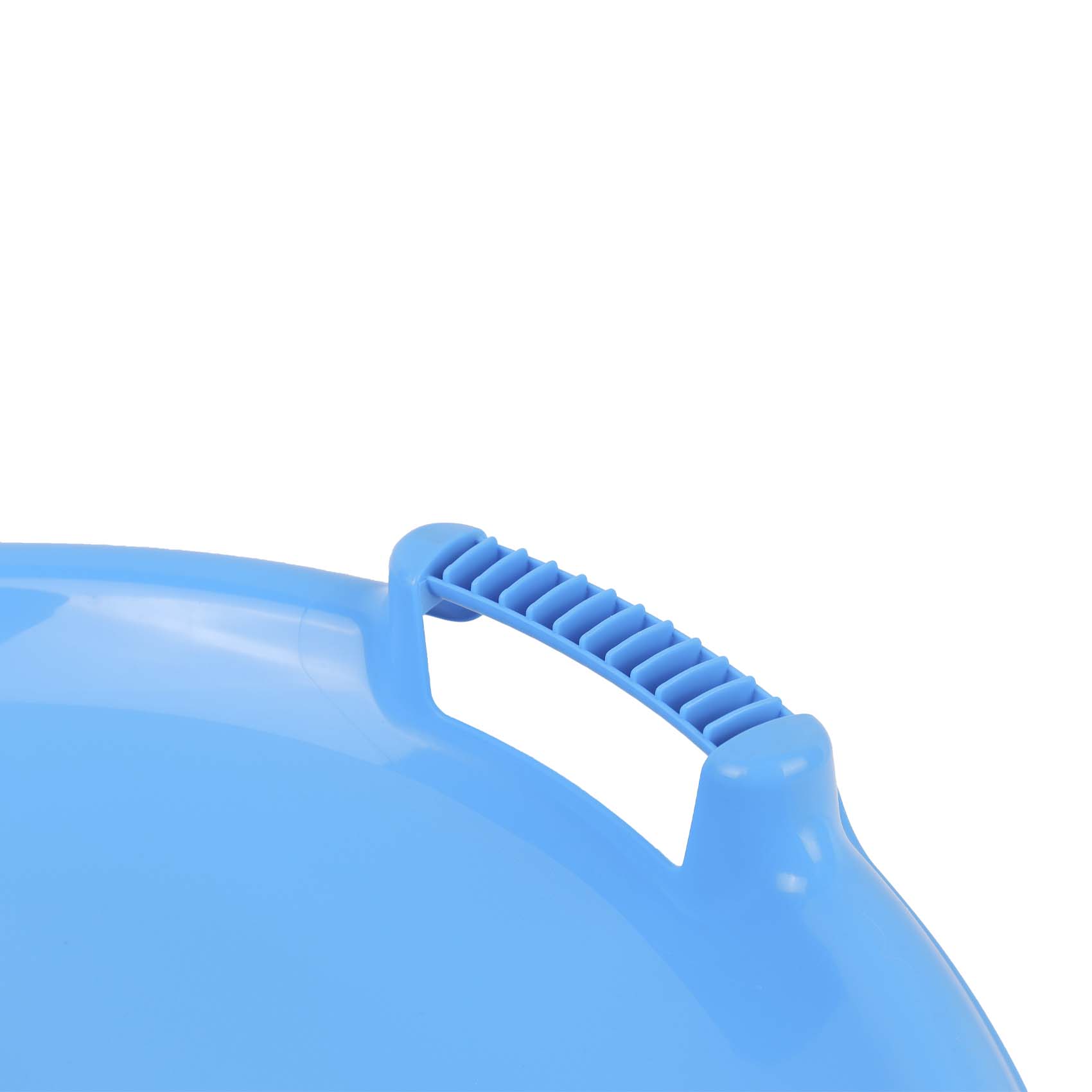 Ледянка большая круглая с ручками однотонная голубая, фото 6