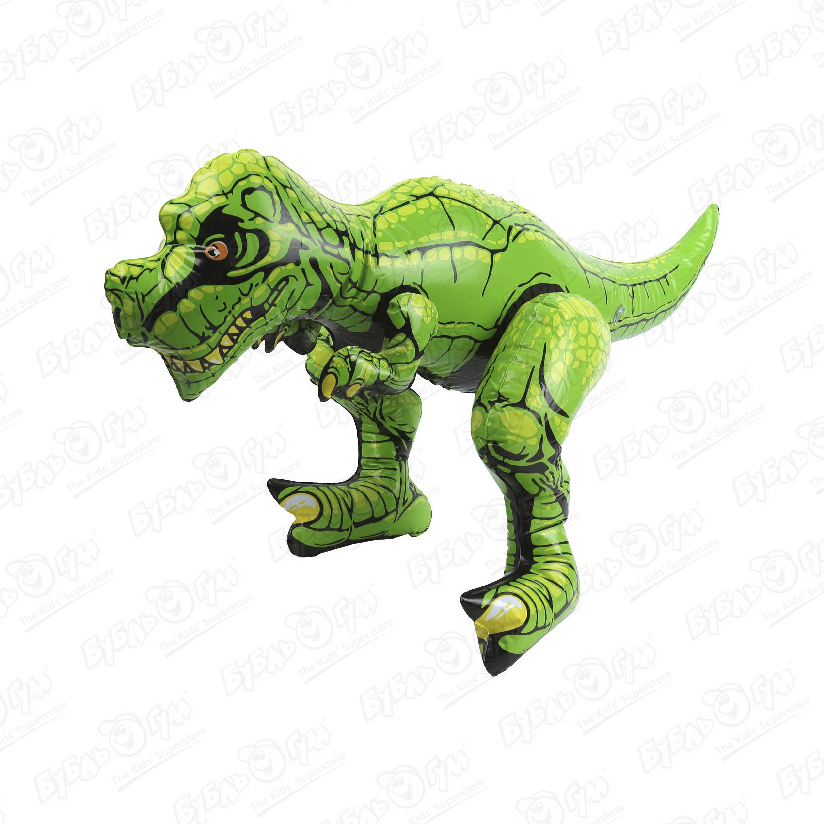 Игрушка надувная динозавр Т-Рекс 30х30х44см надувная игрушка неваляшка bestway динозавр 52287