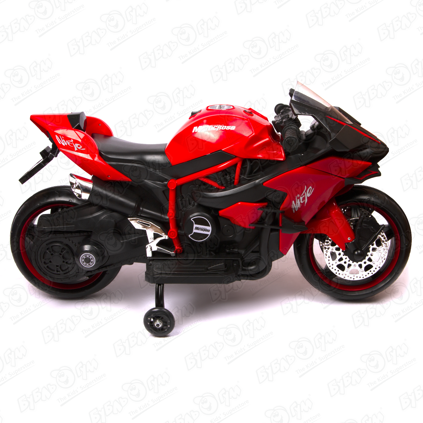 Мотоцикл H2R аккумуляторный черно-красный - фото 4