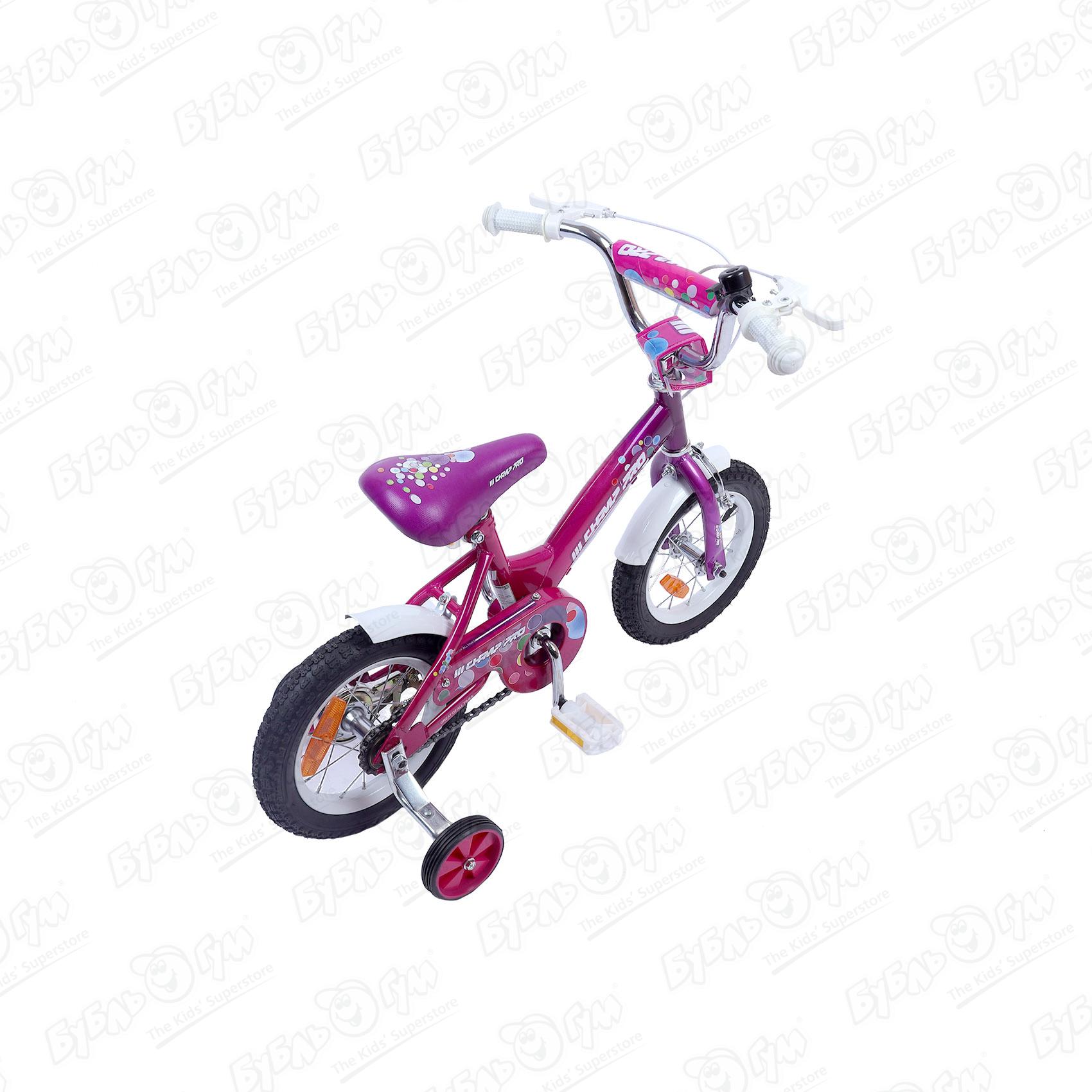 Велосипед Champ Pro G12 детский четырехколесный розовый - фото 4