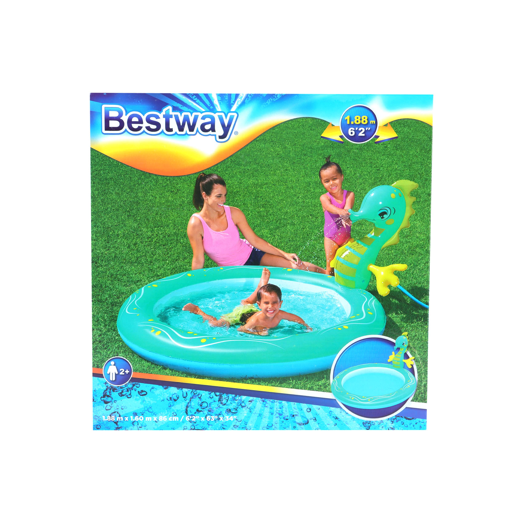 Бассейн надувной Bestway Морской конек с разбрызгивателем, фото 12