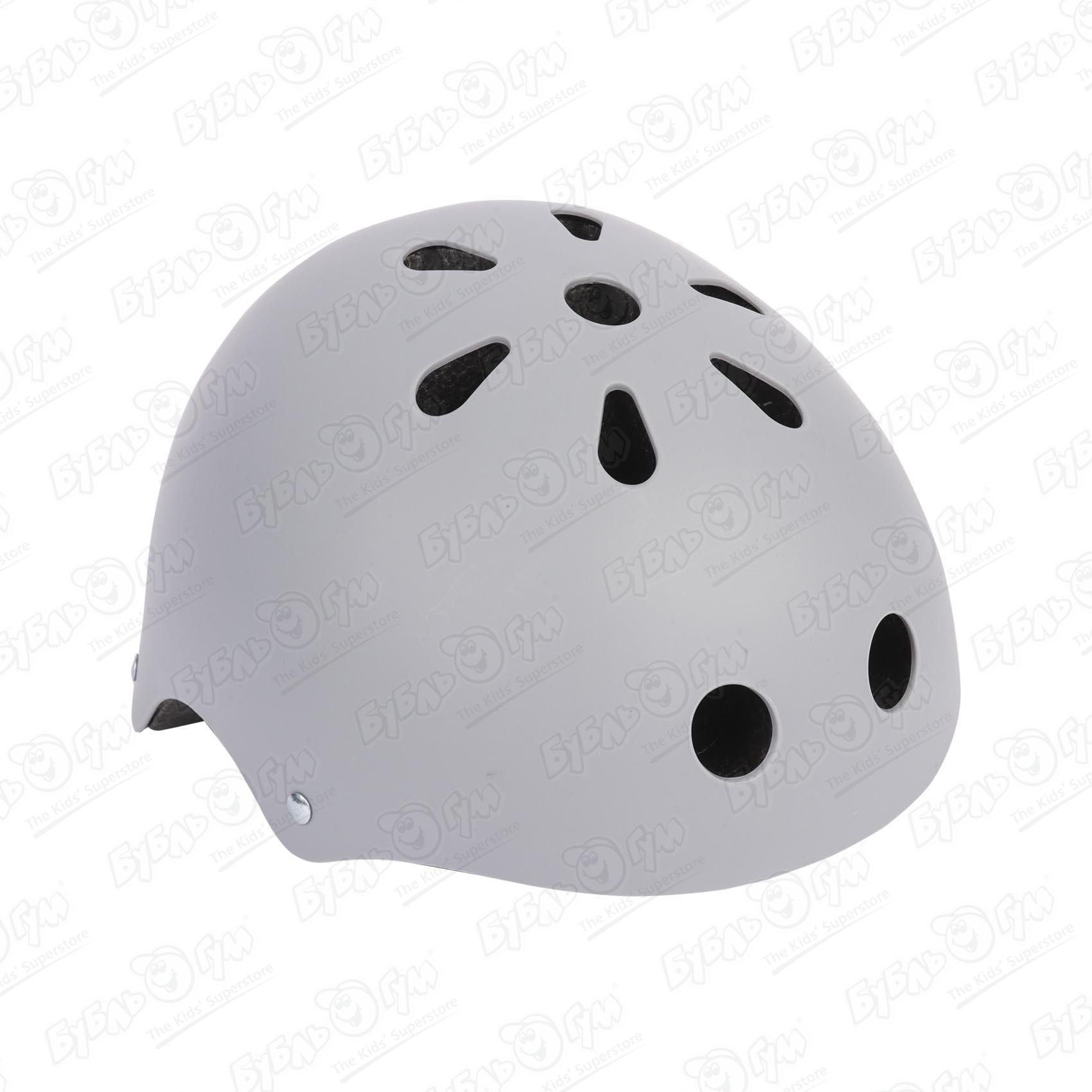 Шлем ROLLO PRO скейтбордный серый размер 50-56 - фото 2