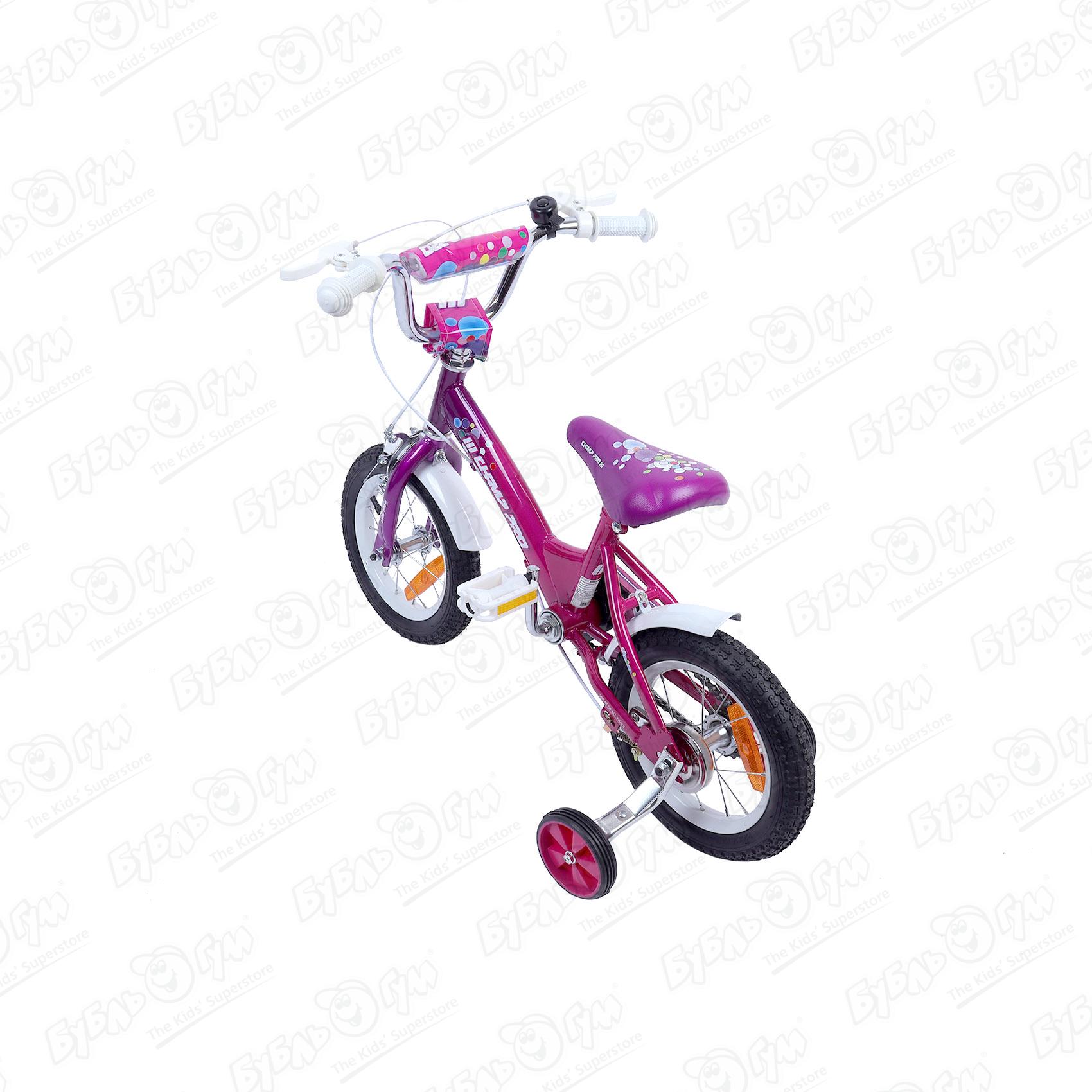 Велосипед Champ Pro G12 детский четырехколесный розовый - фото 3