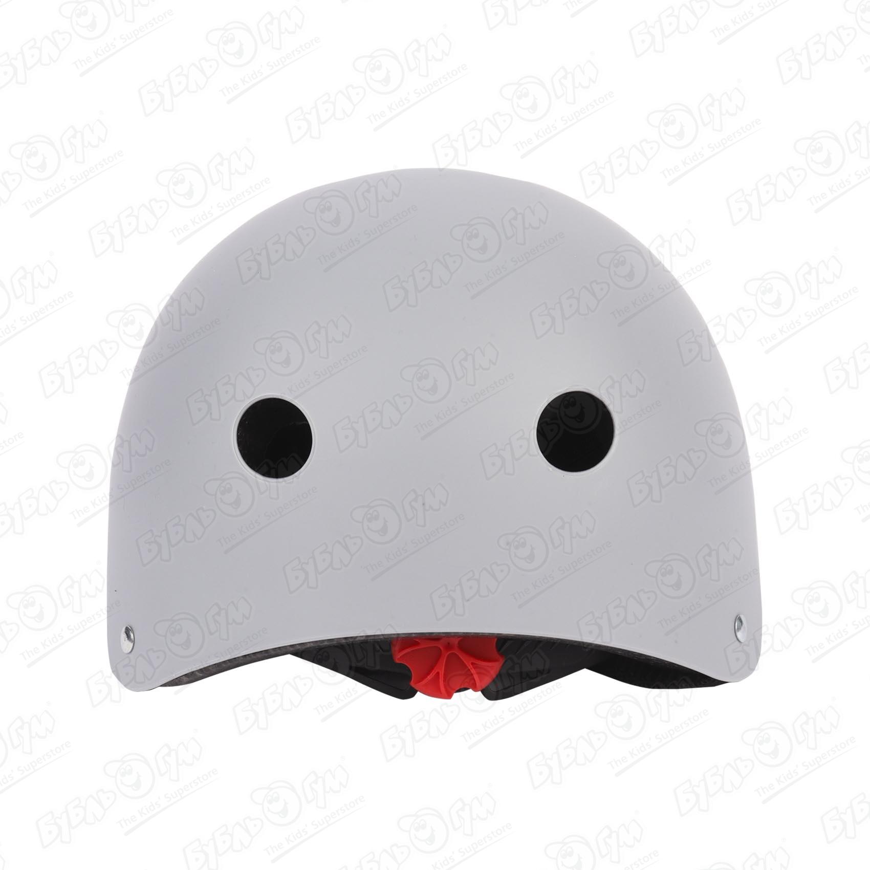 Шлем ROLLO PRO скейтбордный серый размер 50-56 - фото 5