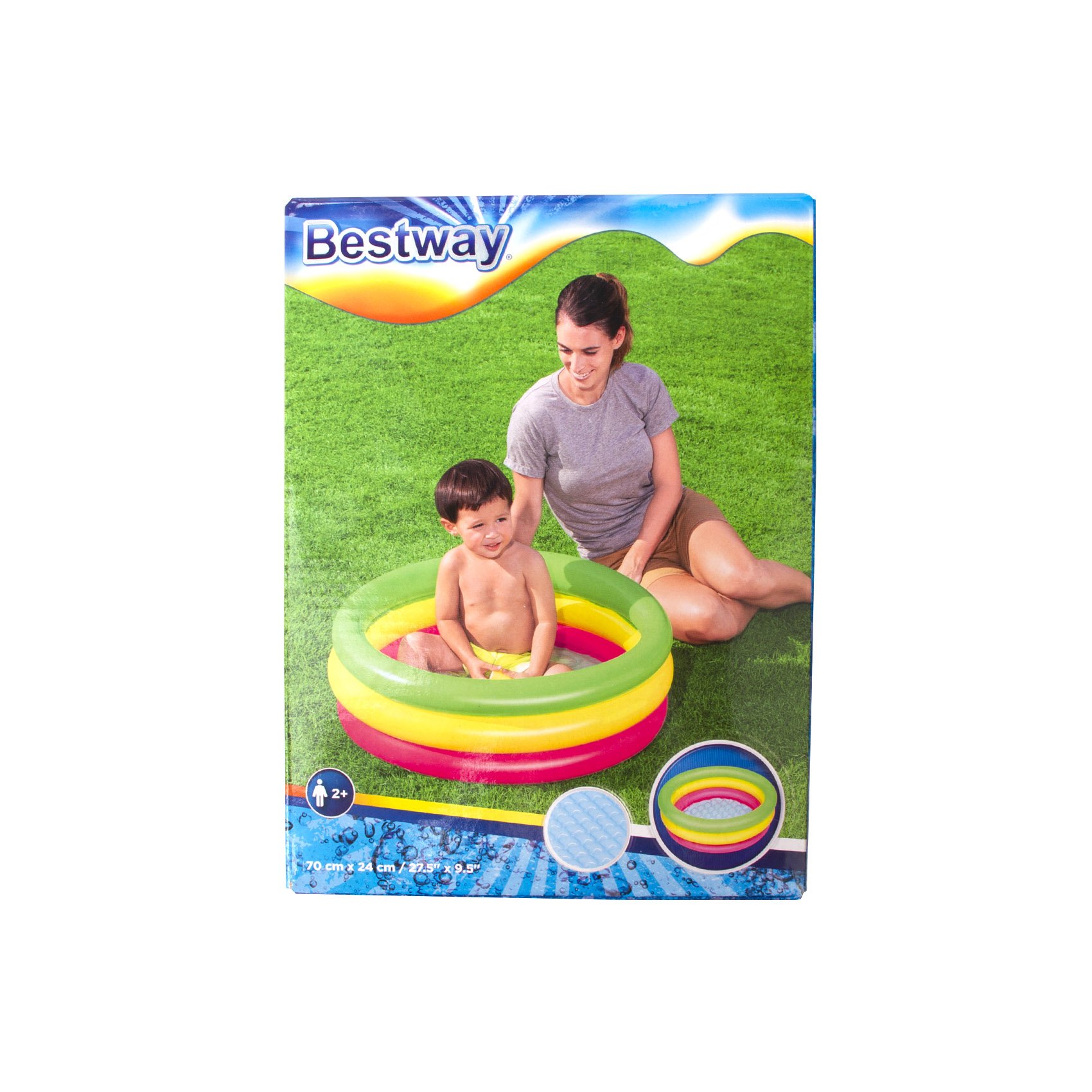 Бассейн надувной детский Bestway 70х24см, фото 3