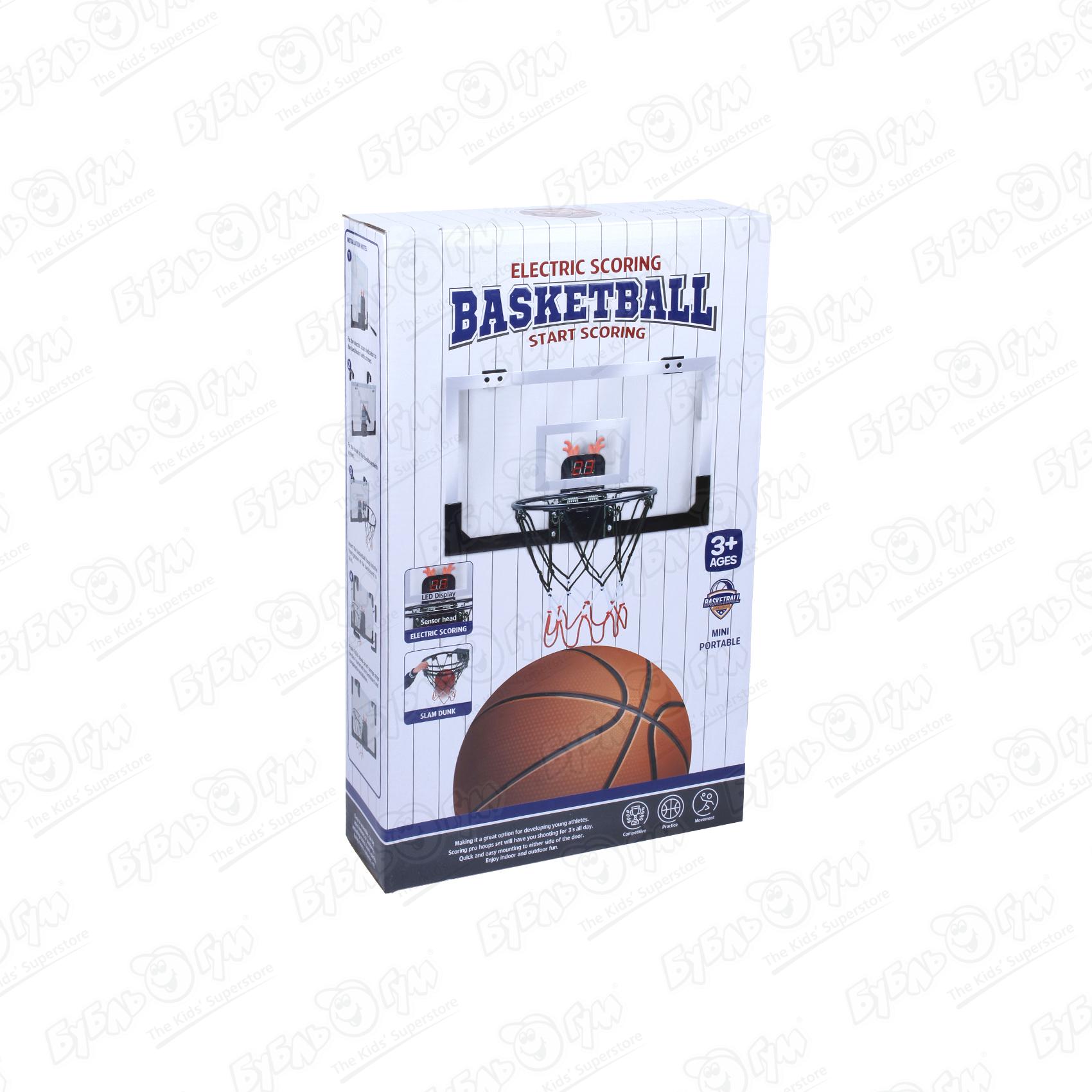 Набор для баскетбола Lanson Toys с подвесным щитом с 3лет набор для игры в боулинг lanson toys со световыми эффектами