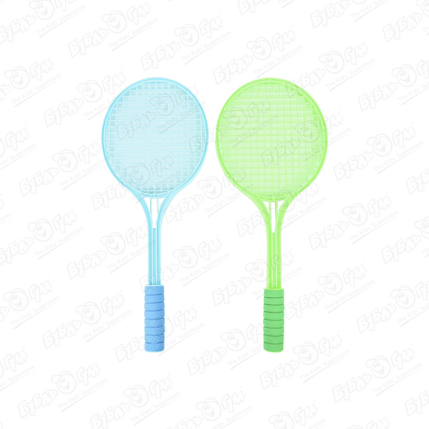 Набор для игры в теннис зеленая и голубая ракетка 53см - фото 2