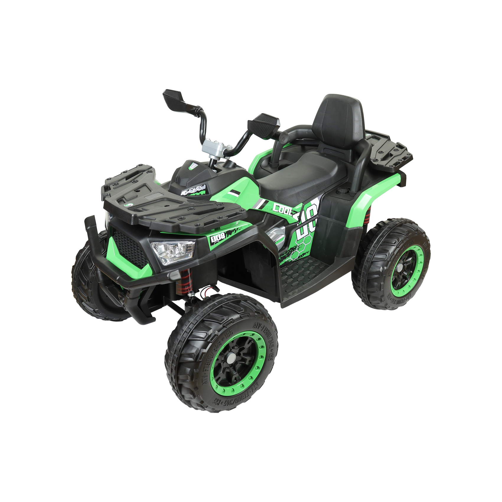 Квадроцикл аккумуляторный черно-зеленый - фото 8