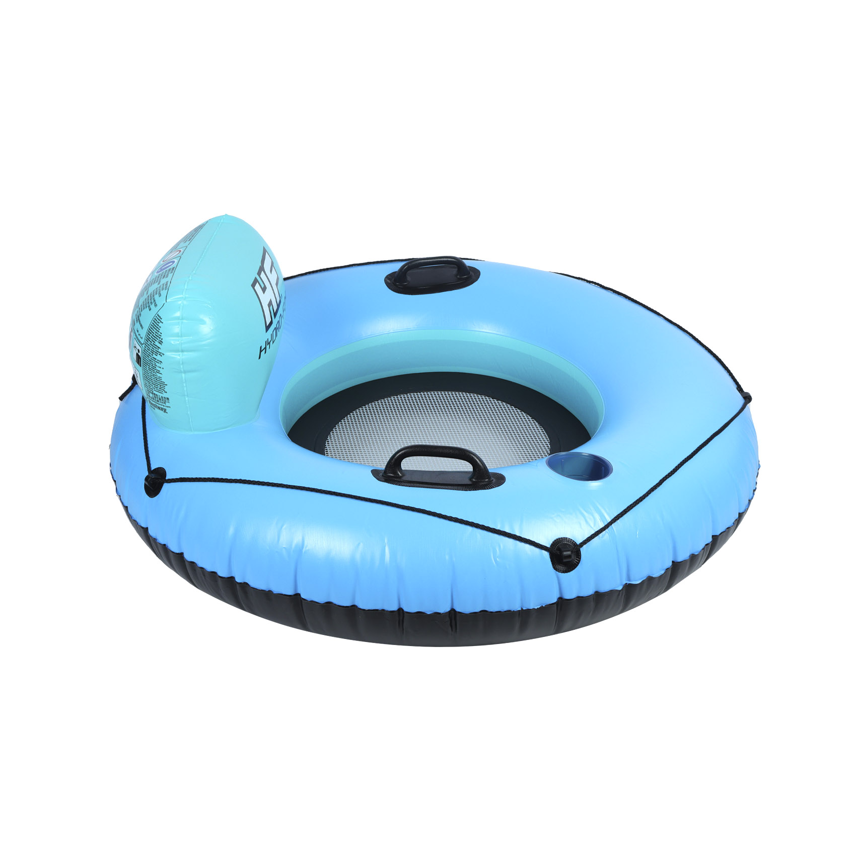Круг надувной Bestway с ручками голубой 119см, фото 2