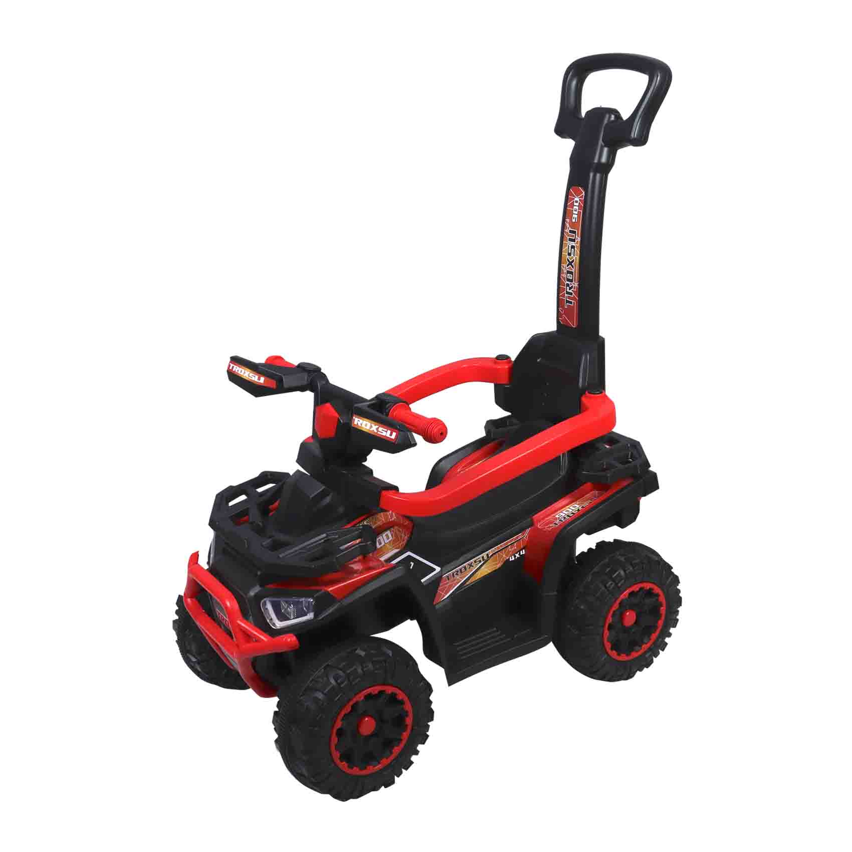 

Каталка Lanson Toys квадроцикл со съемной ручкой черно-красный