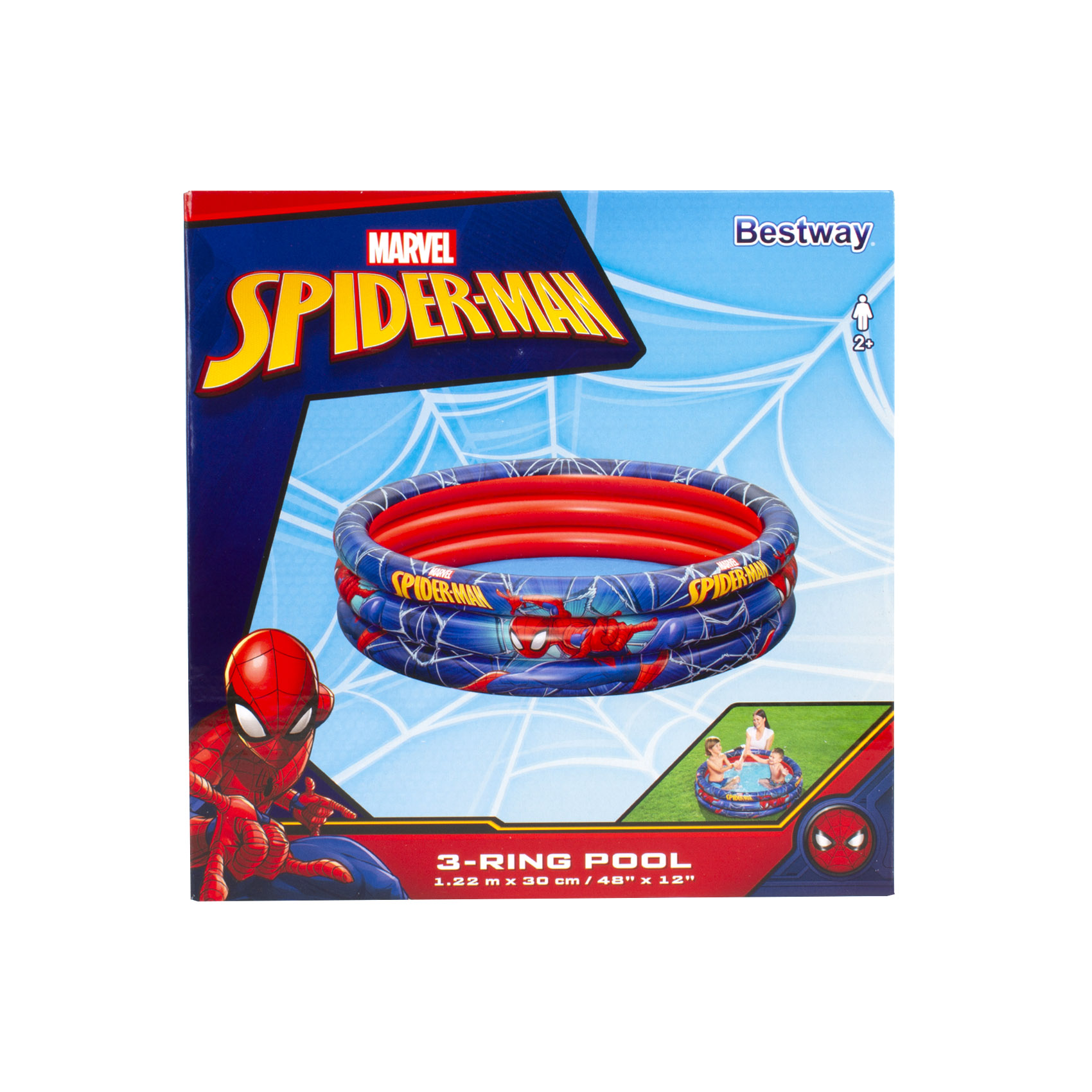 Бассейн надувной Bestway детский Человек-паук 122х30см, фото 3