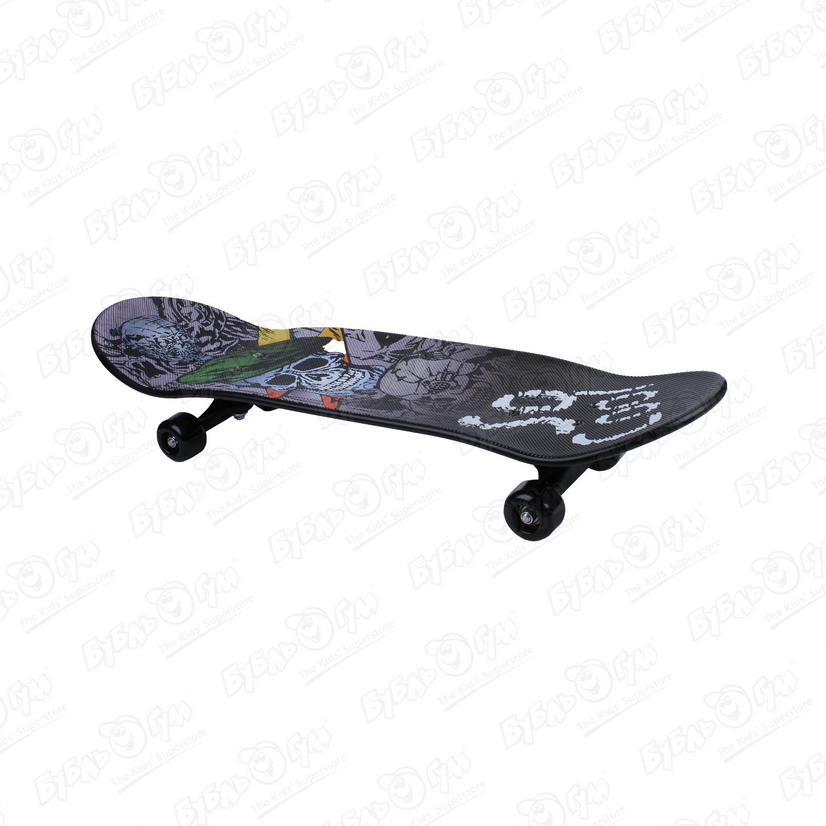 Скейтборд So Cool с ярким рисунком черный 71х20см - фото 4