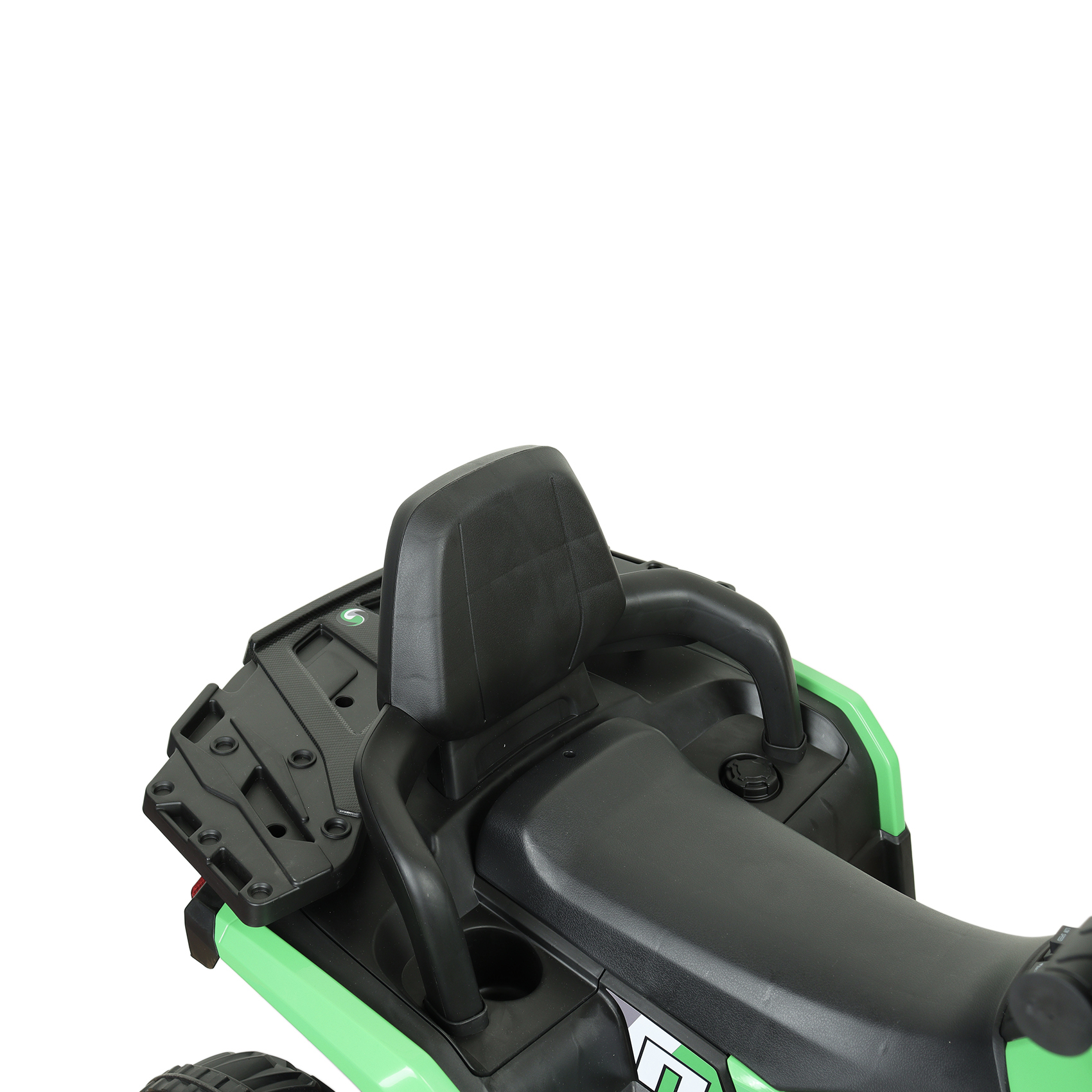 Квадроцикл аккумуляторный черно-зеленый - фото 11