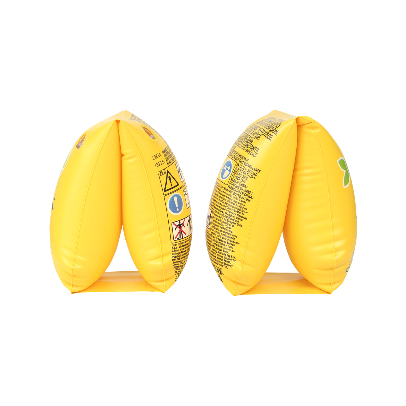 Нарукавники для плавания Bestway с рыбками желтые 30х5см, фото 2