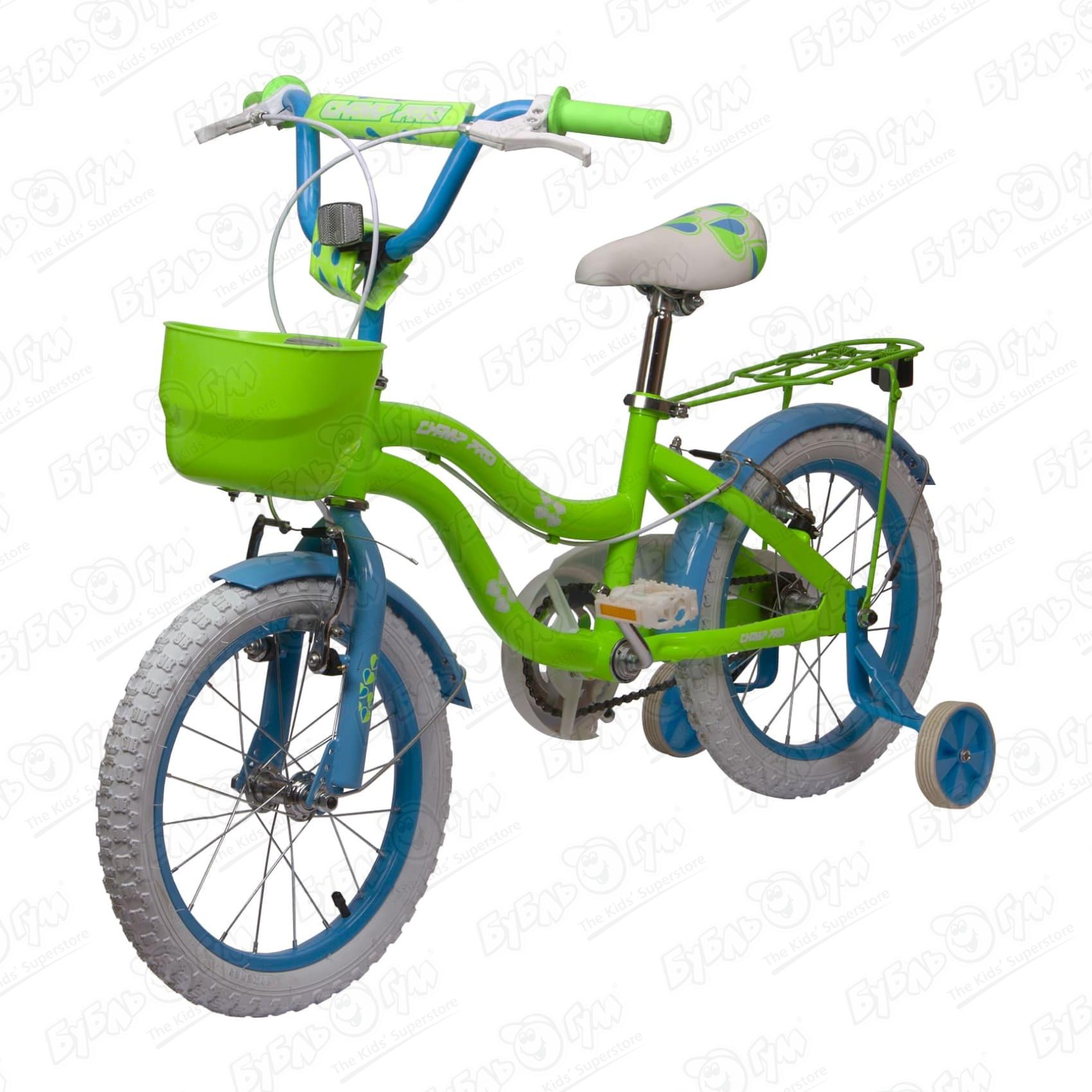 Велосипед Champ Pro детский G16 зеленый велосипед foxx 20 brief зеленый сталь тормоз нож крылья багажник