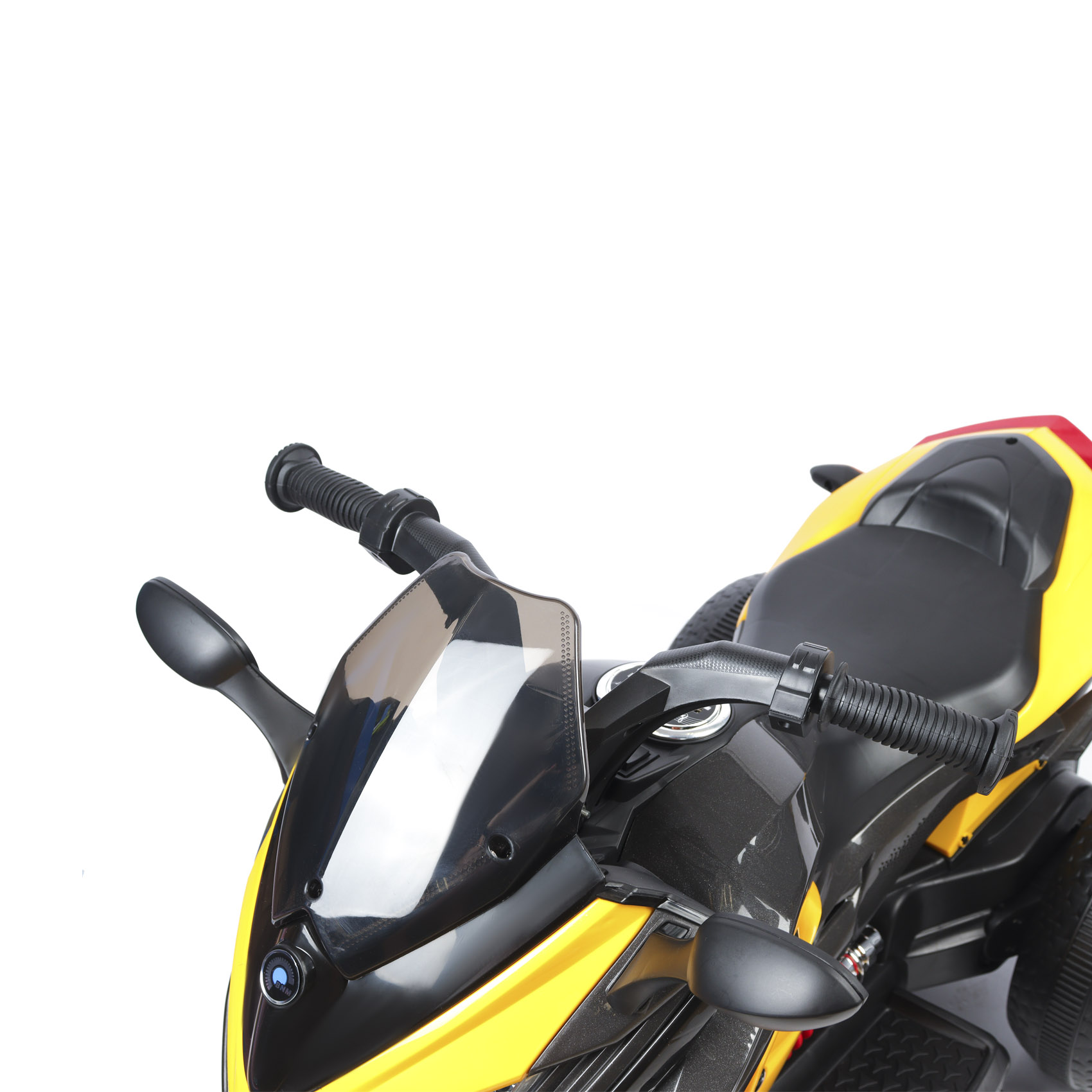 Мотоцикл детский 3-х колесный аккумуляторный, цвет желтый - фото 10