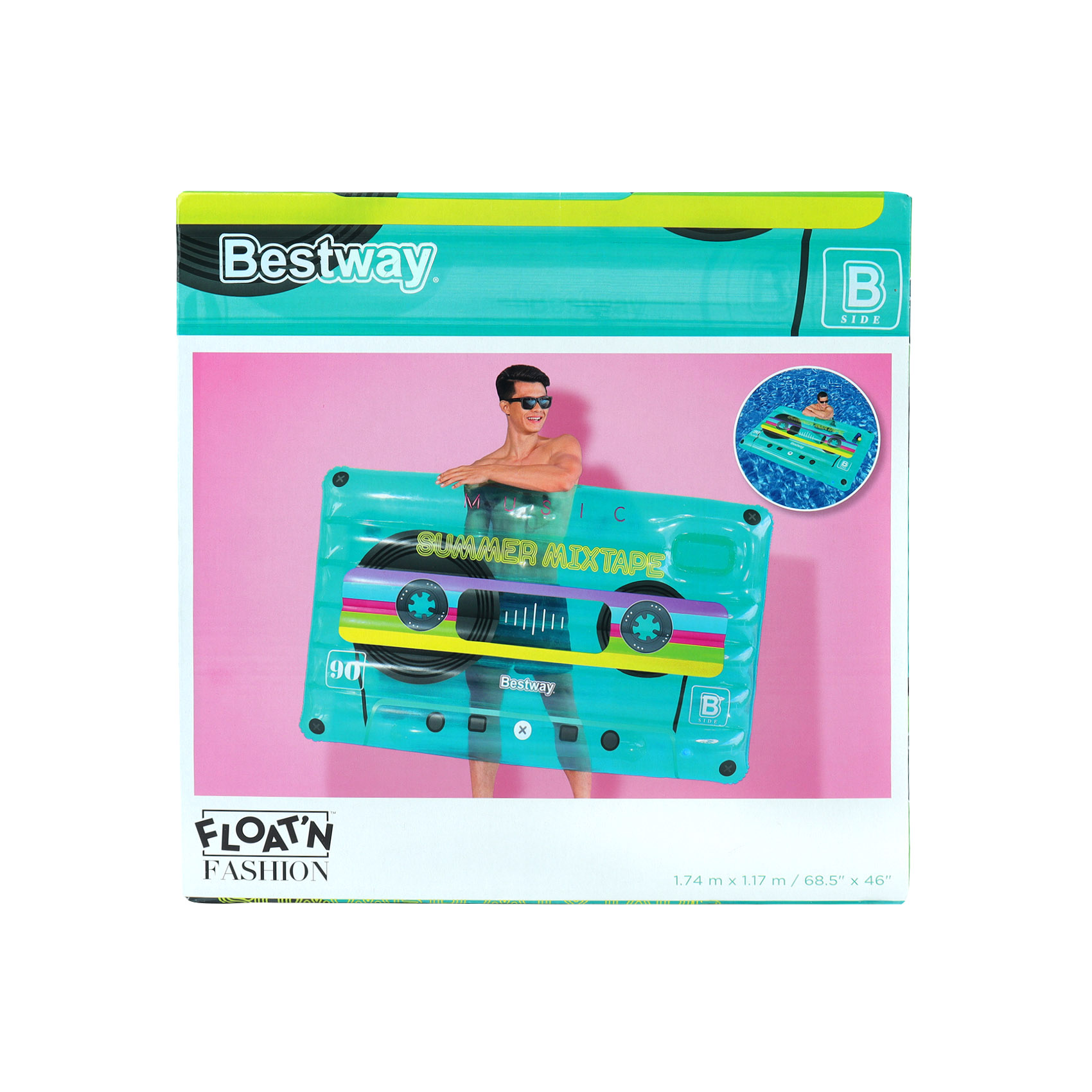 Матрас надувной Bestway Ретро бит 174х117см, фото 9