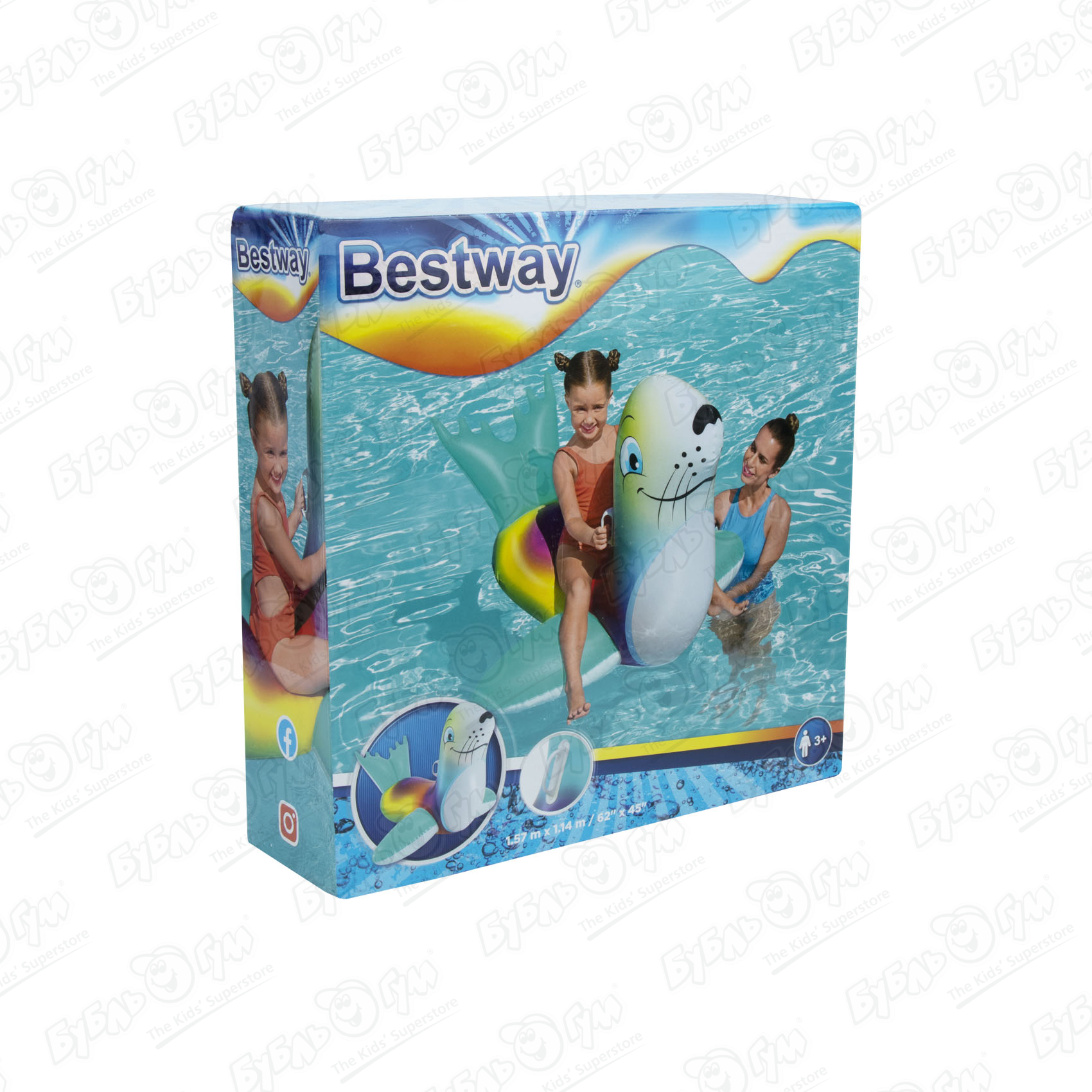 Игрушка надувная Bestway Тюлень 157х114см, размер Средний - фото 9