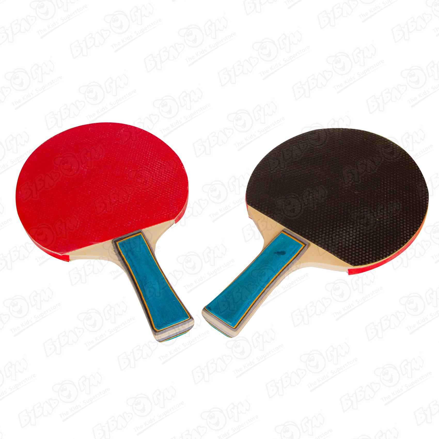 Набор настольный теннис черно-красный - фото 4