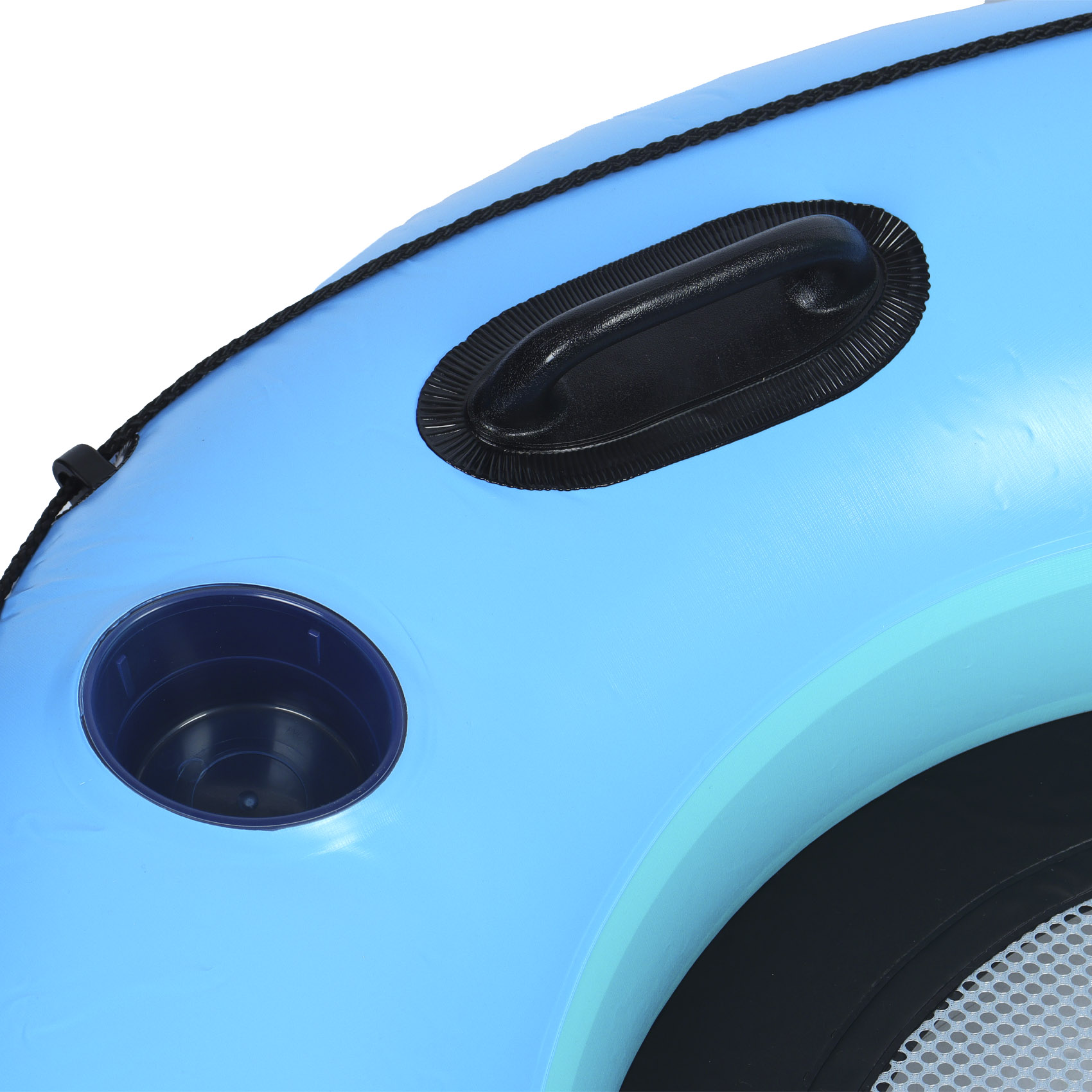 Круг надувной Bestway с ручками голубой 119см, фото 8