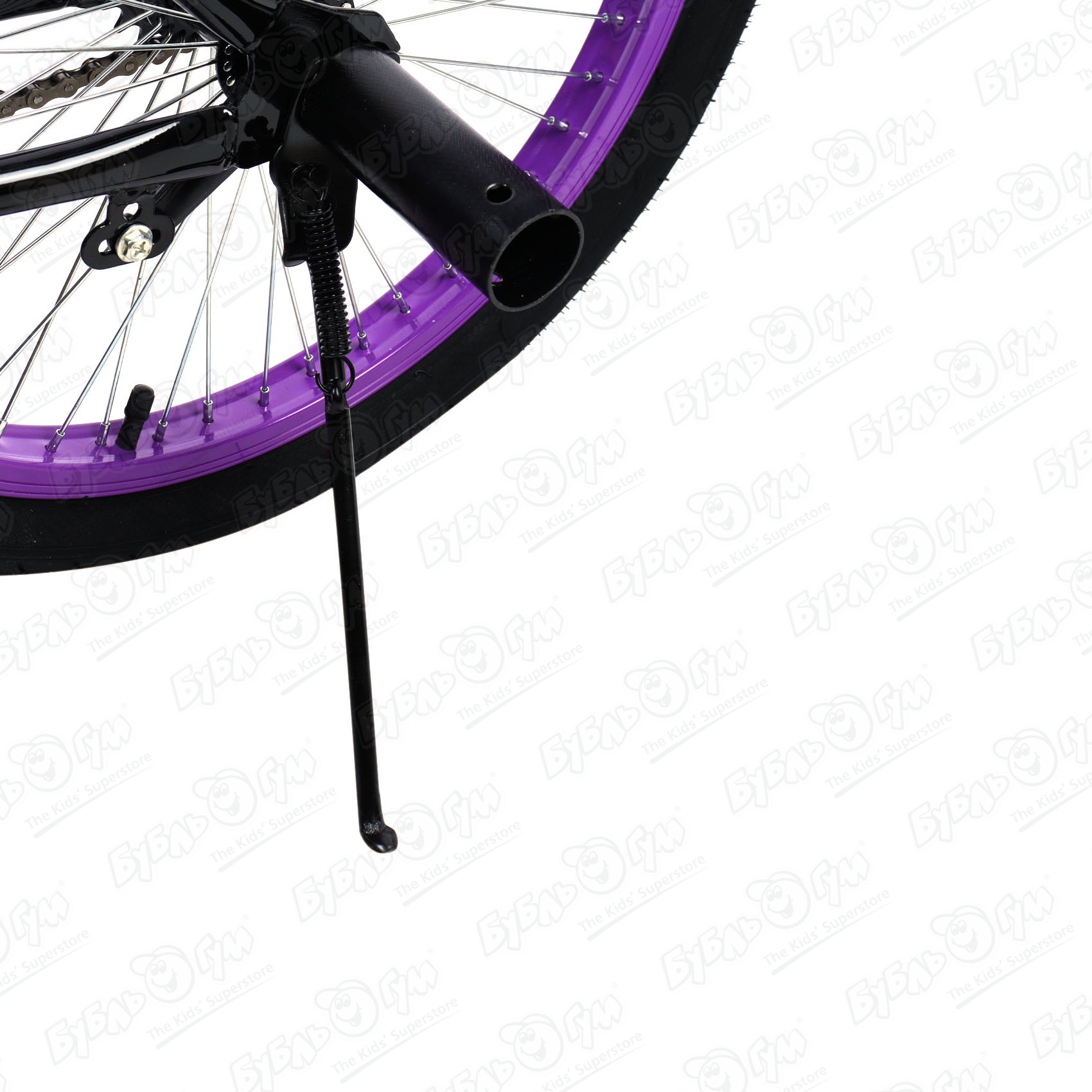 Велосипед Champ Pro BMX B20 черно-фиолетовый, цвет черный - фото 14