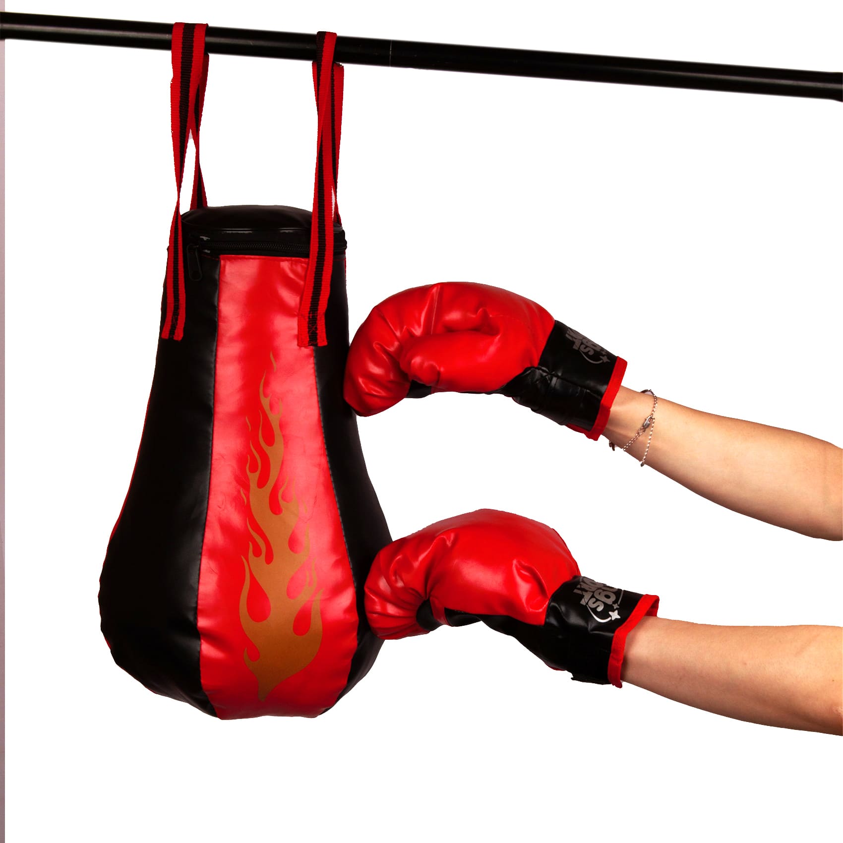 Набор боксерский для детей груша 39см и перчатки 2шт, фото 5