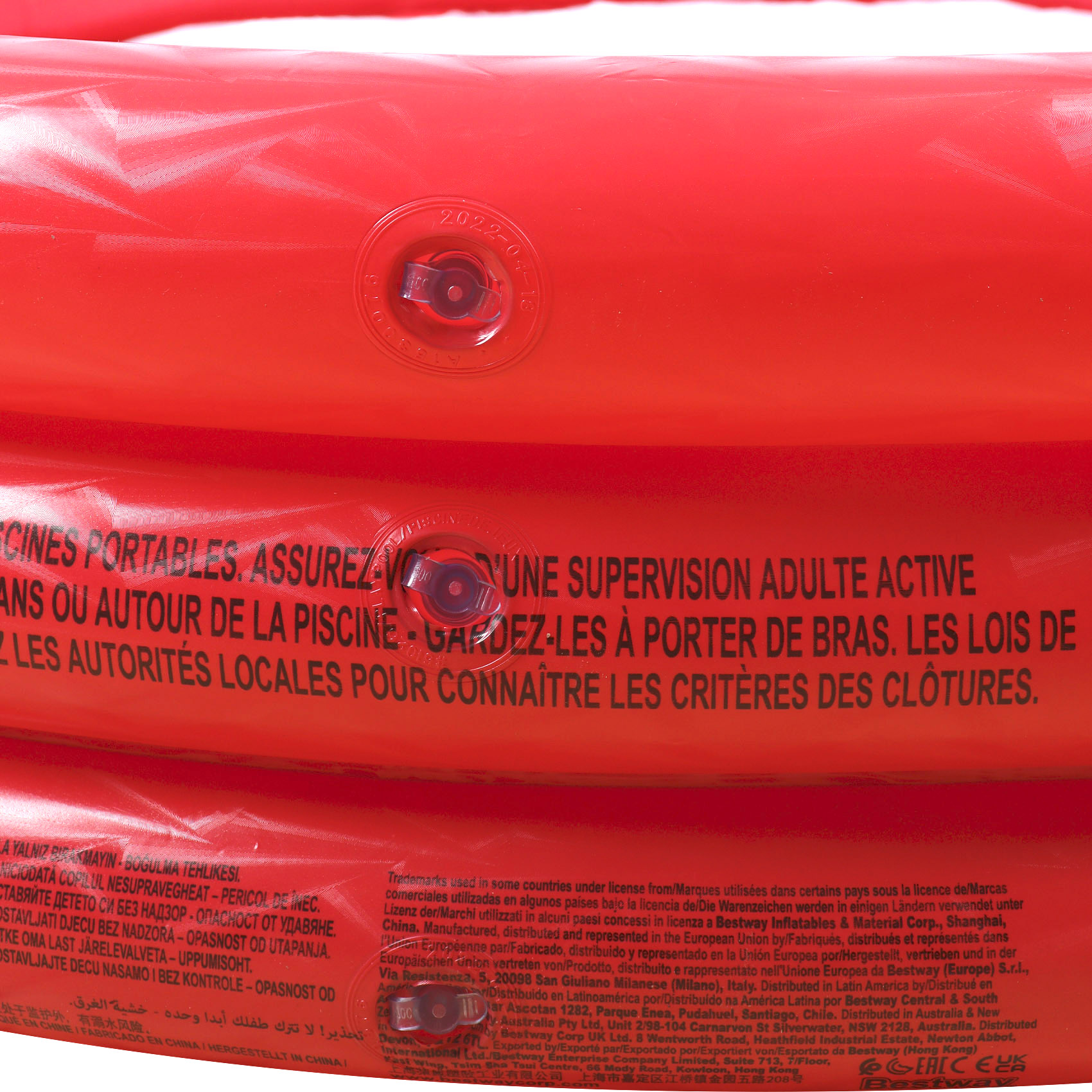 Бассейн надувной Bestway красный 152х30см, фото 6