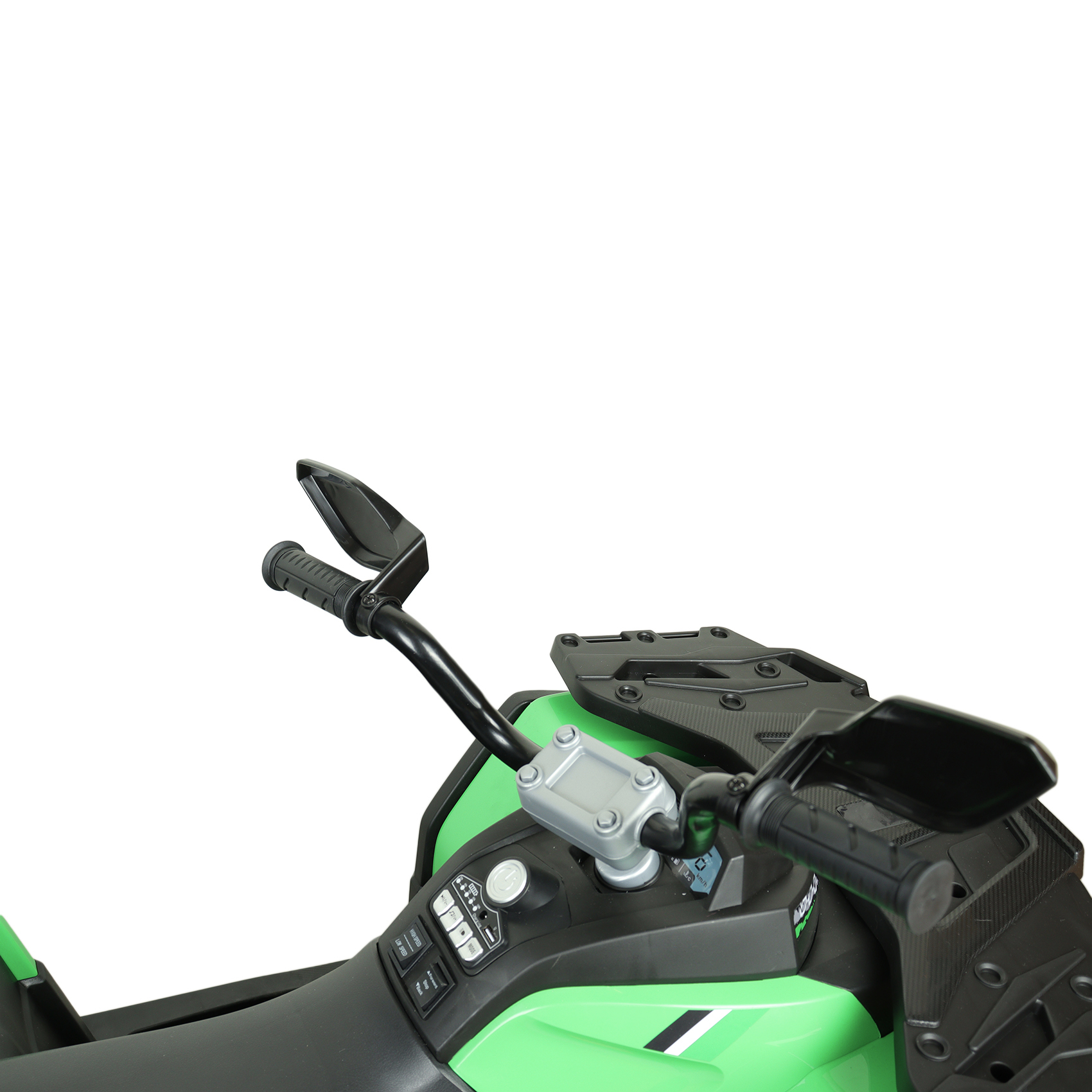 Квадроцикл аккумуляторный черно-зеленый - фото 9