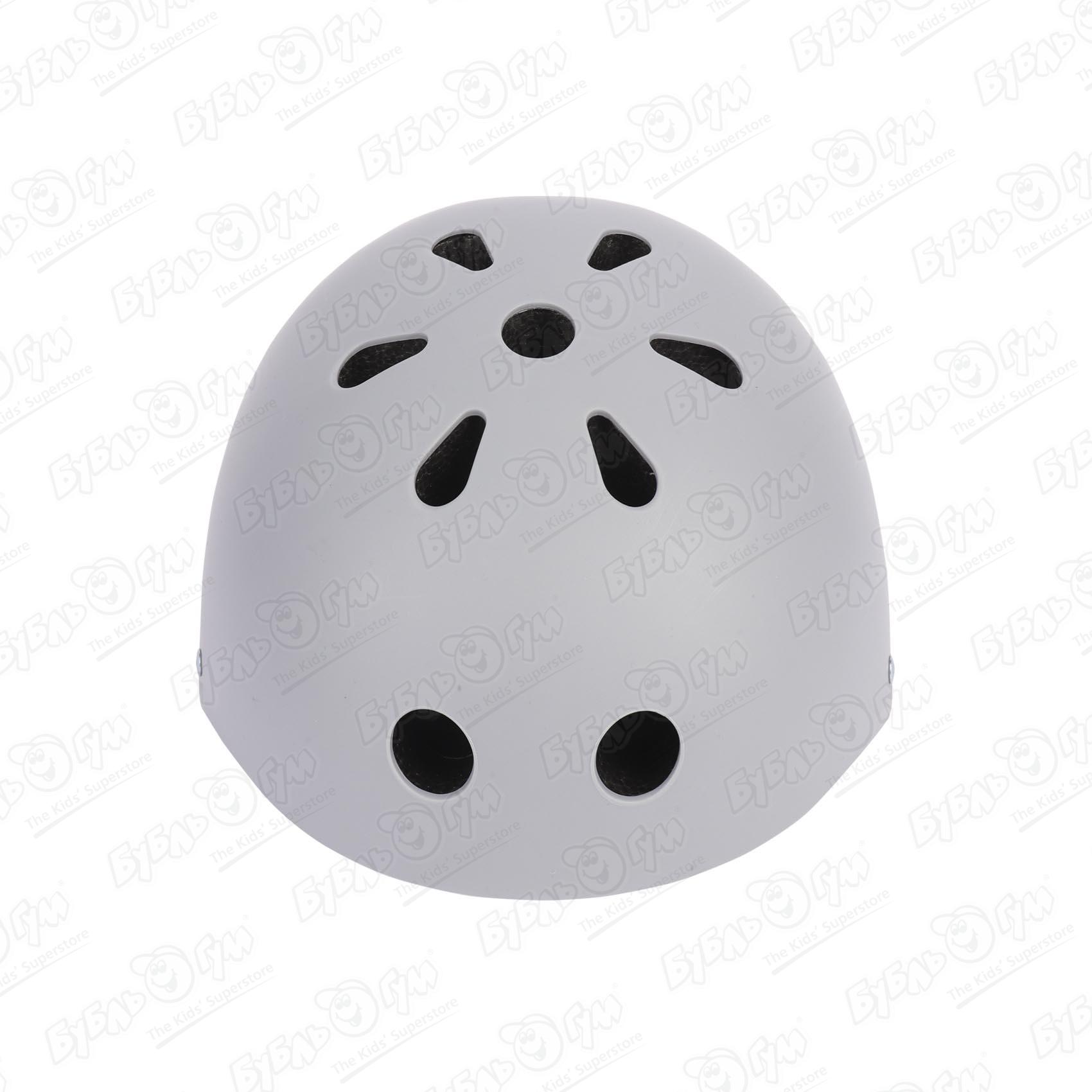 Шлем ROLLO PRO скейтбордный серый размер 50-56 - фото 4