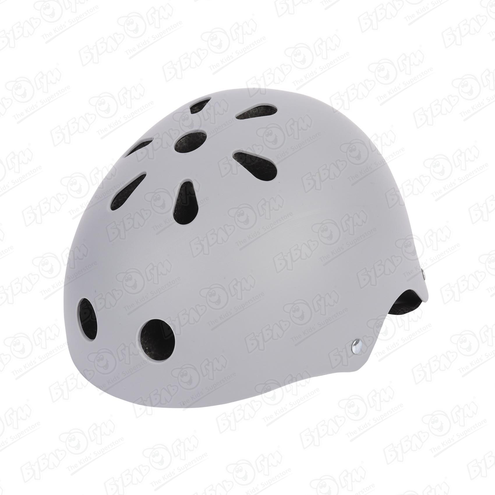 Шлем ROLLO PRO скейтбордный серый размер 50-56 - фото 7