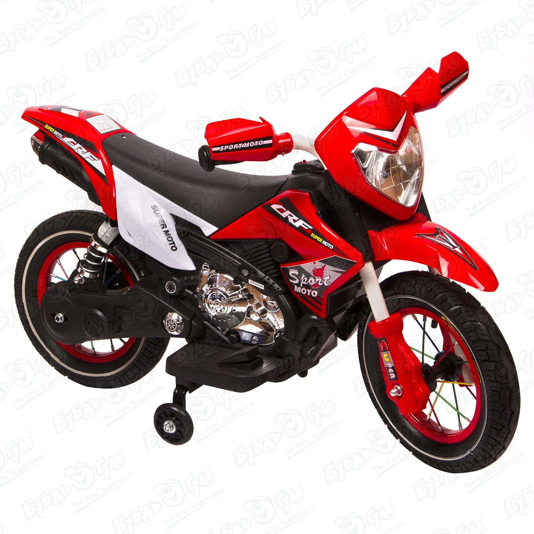 Мотоцикл SUPER MOTO кроссовый аккумуляторный мотоцикл аккумуляторный трайк 6v4