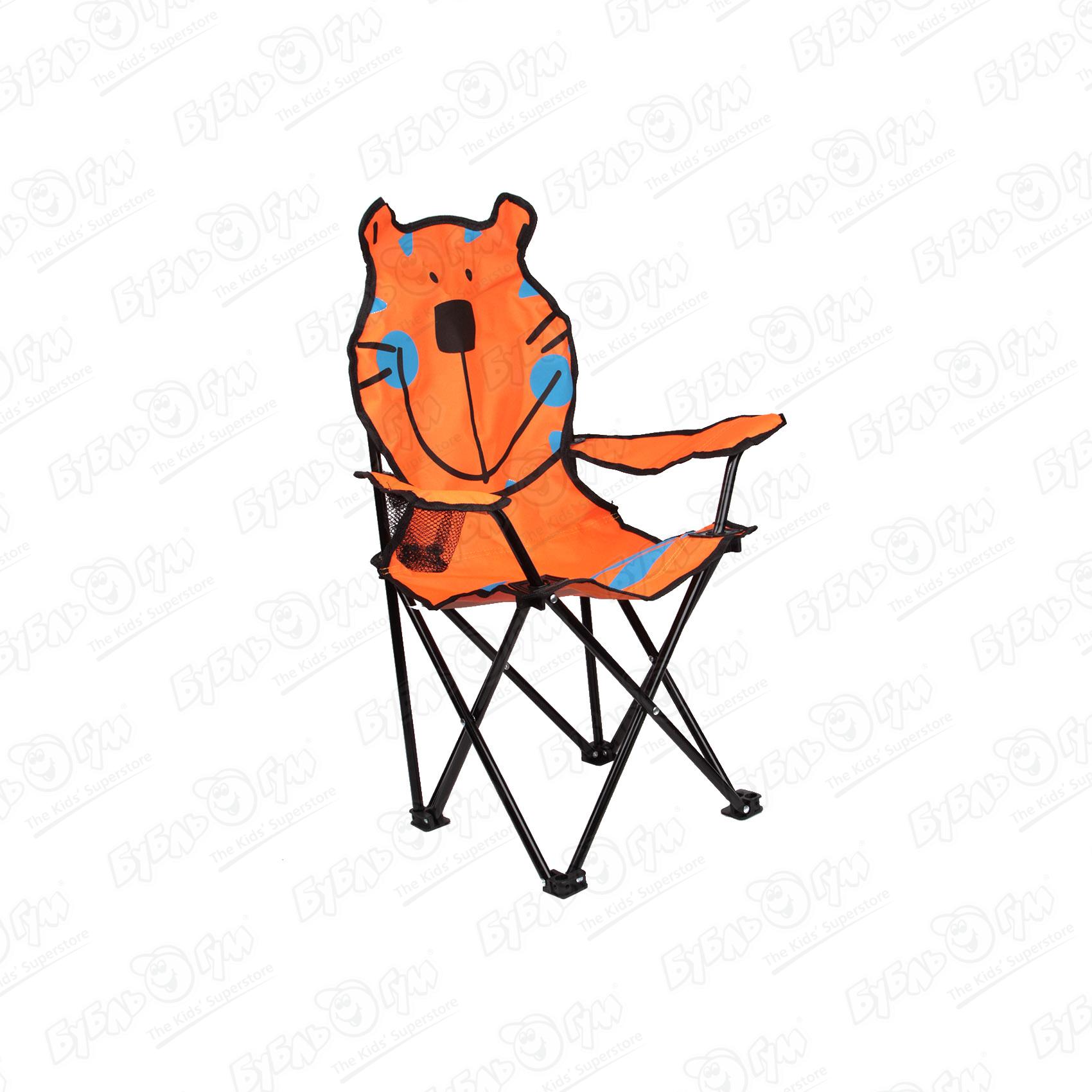 Стул Мишка складной оранжевый стул сириус 425×465×850 мм хром оранжевый