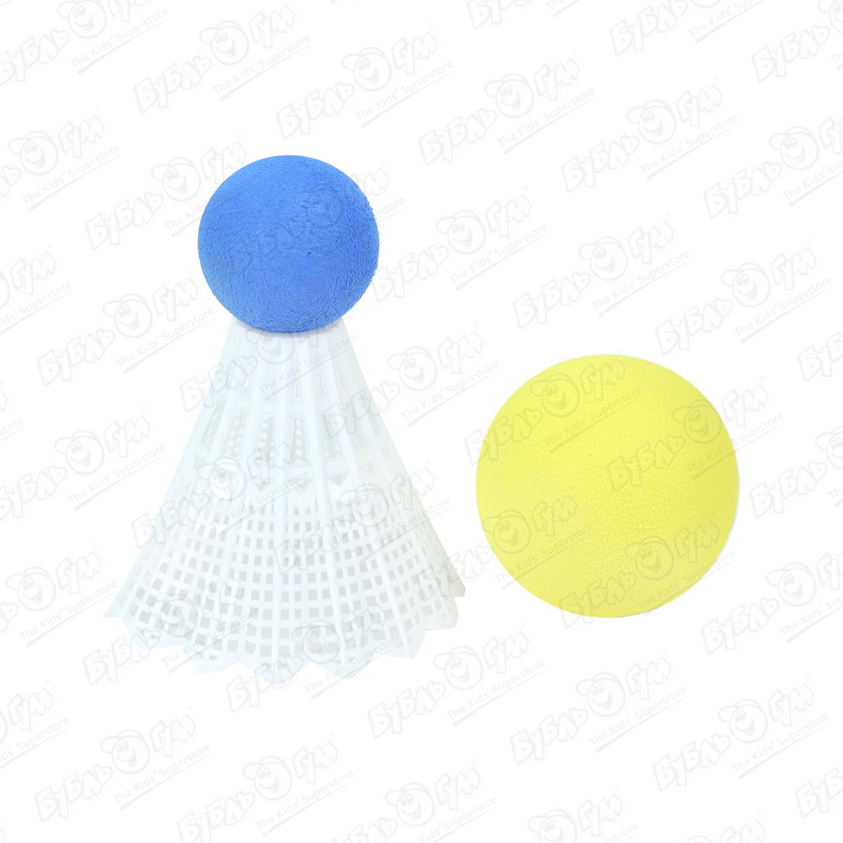 Набор для игры в теннис зеленая и голубая ракетка 53см - фото 3