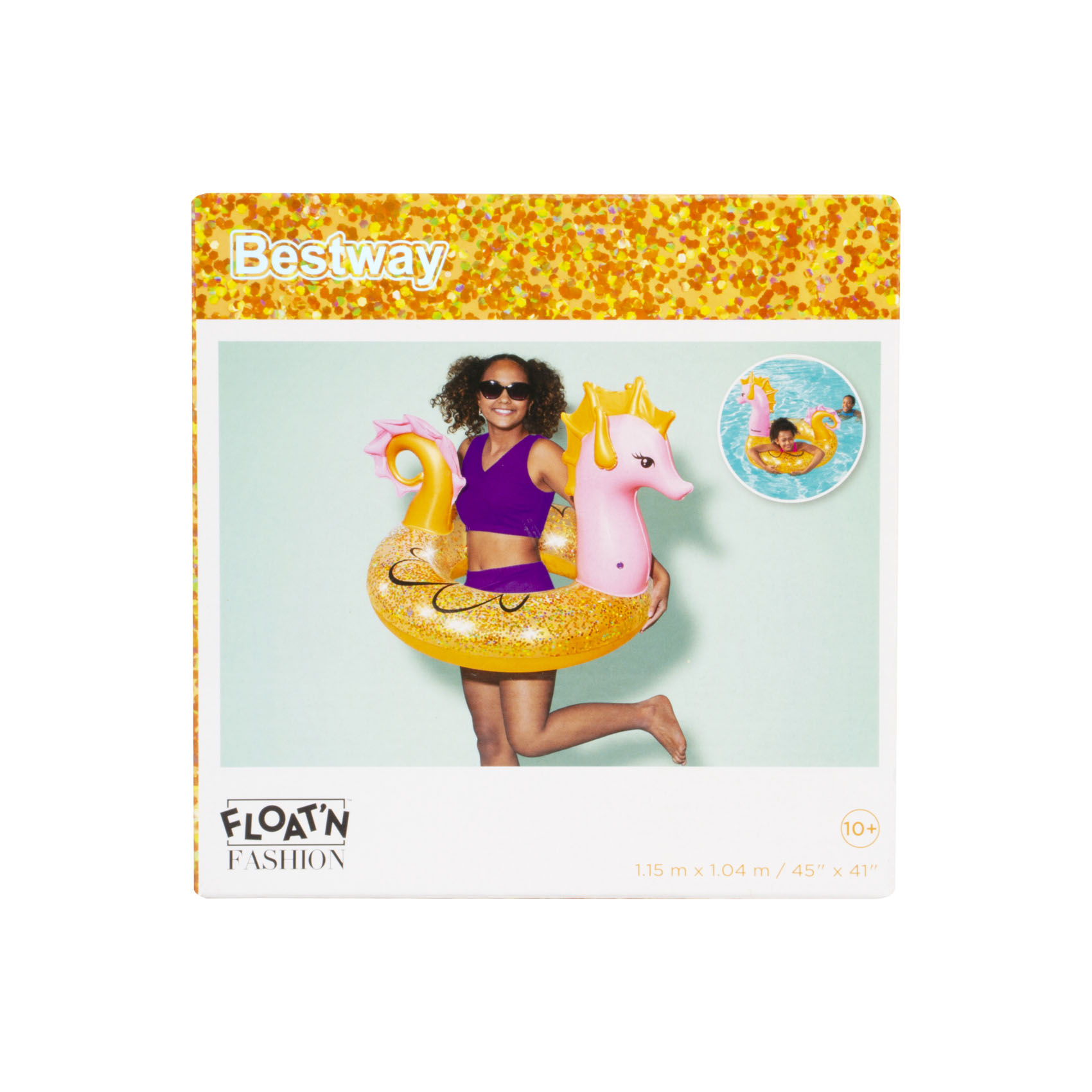 Круг для плавания Bestway Морской конек 104см, фото 4