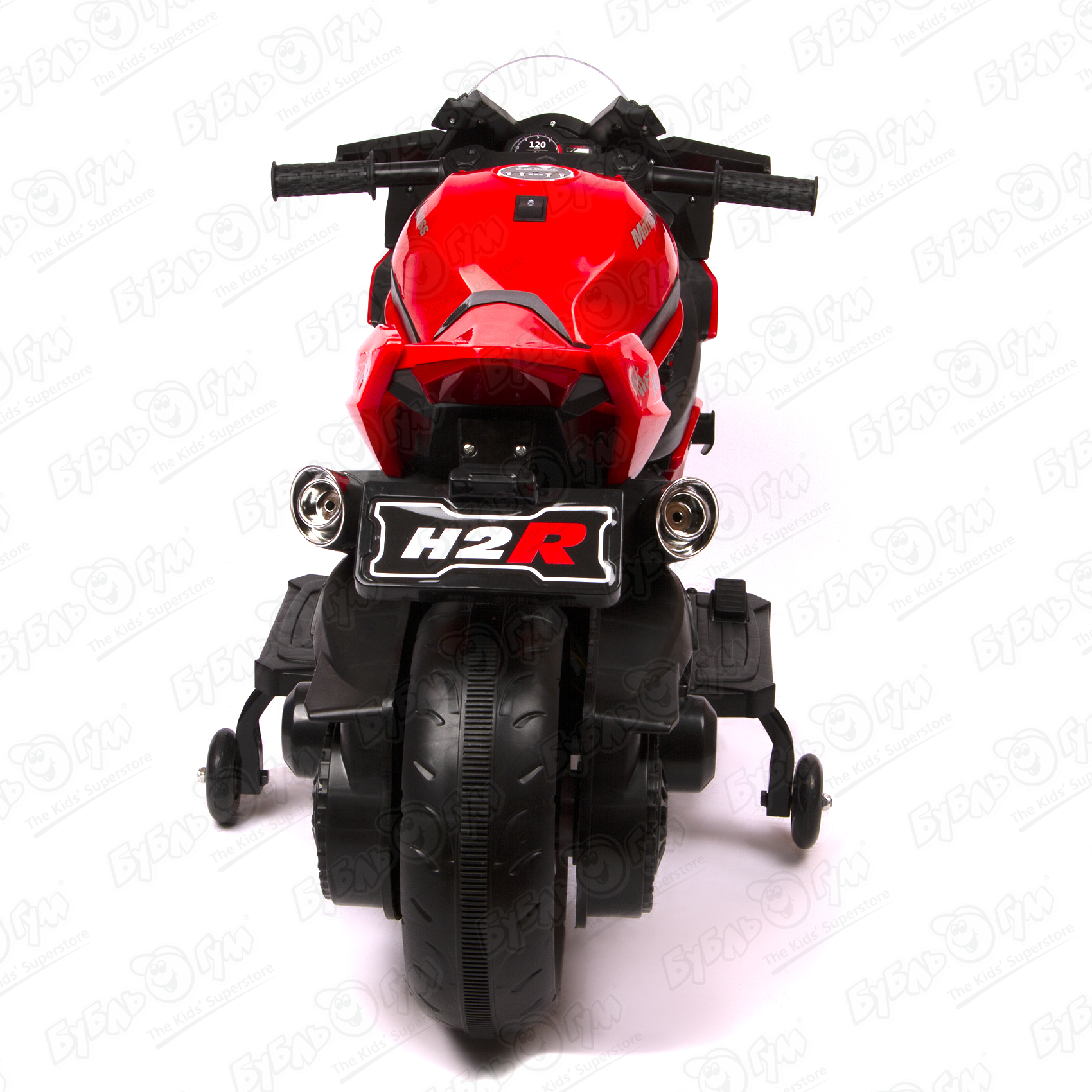 Мотоцикл H2R аккумуляторный черно-красный - фото 6