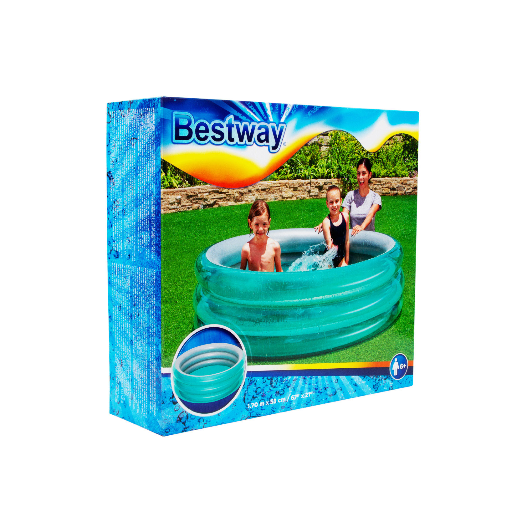 Бассейн Bestway детский надувной 170х53см, фото 8