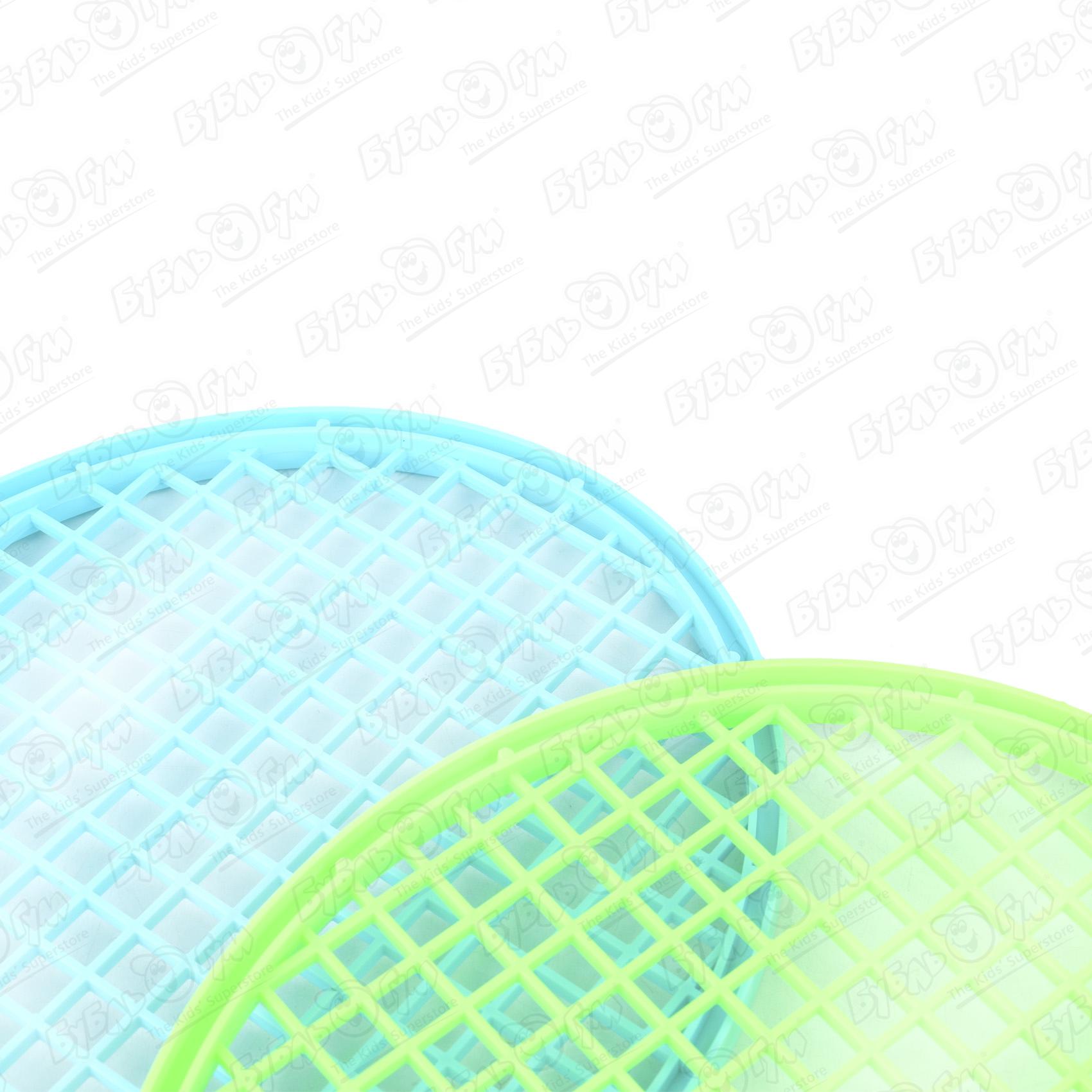 Набор для игры в теннис зеленая и голубая ракетка 53см - фото 5