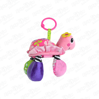 Подвеска Infantino Черепашка мягкая розовая подвеска для оберега черепашка 8 см