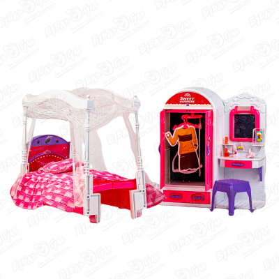 Набор мебели спальня набор мебели для кукол yako toys минимания спальня м6003
