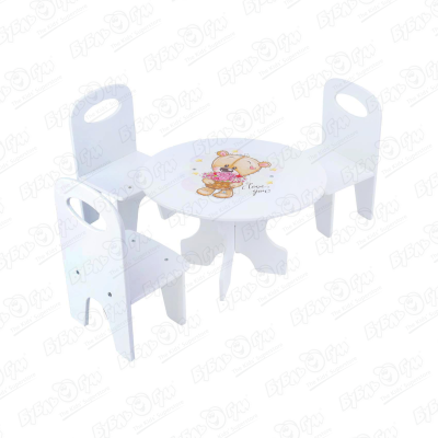 Набор кукольной мебели Коняша Мишутки стол и стулья 4предмета с 3лет