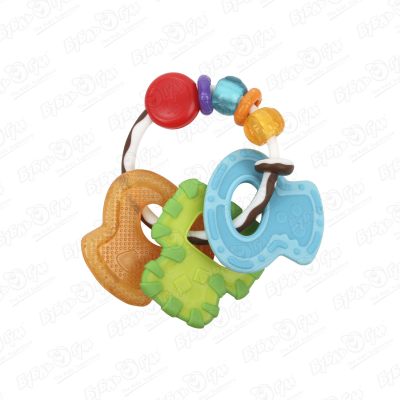 Погремушка Infantino разноцветные ключики с прорезывателем
