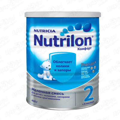 Смесь Nutricia Nutrilon Комфорт 2 молочная 400г с 6мес БЗМЖ