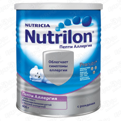 Смесь Nutricia Nutrilon Пепти Аллергия с пребиотика 400г с 0мес БЗМЖ