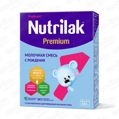 Смесь Nutrilak Premium 1молочная 350г с 0-6мес БЗМЖ смесь nutrilak premium 2 молочная 350г с 6мес бзмж